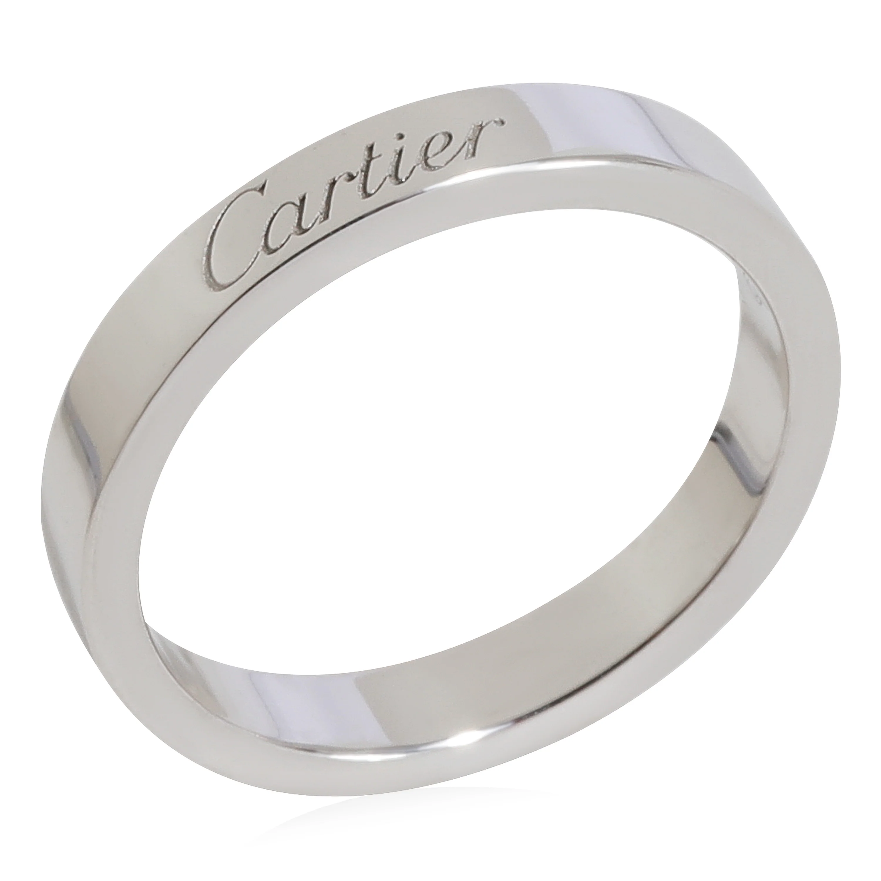 C De Cartier Wedding Band (Platinum) - Image 5