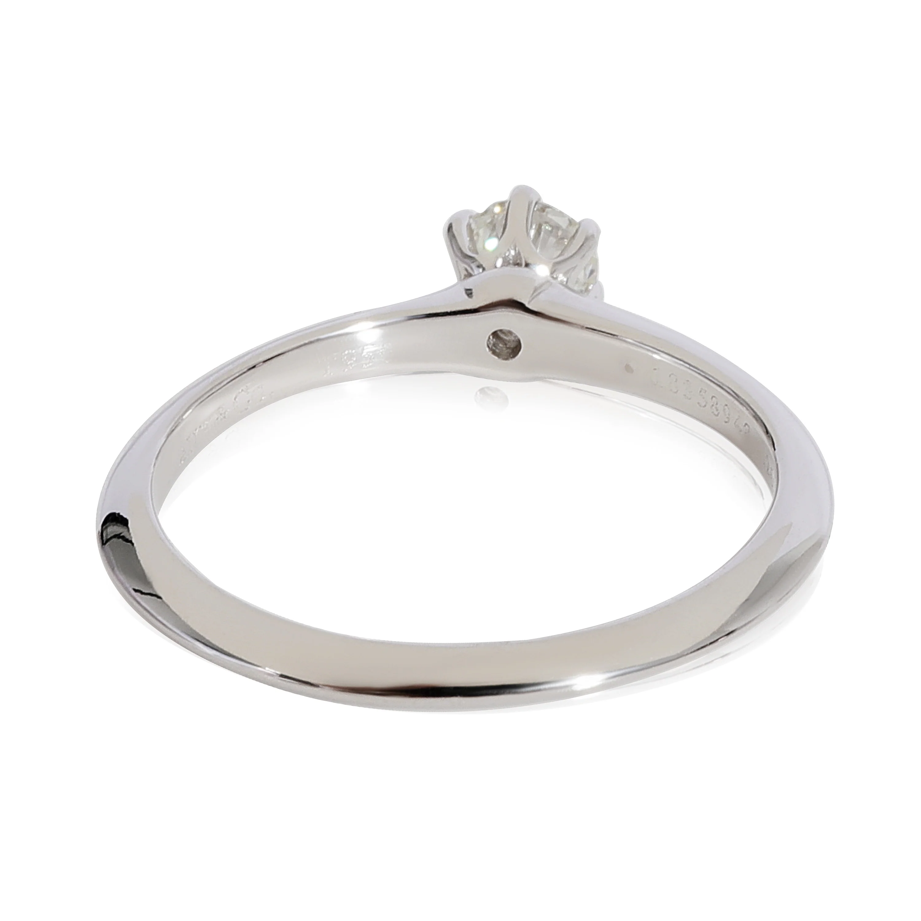 Diamond Solitaire Ring in Platinum H VS1 0.26 CTW - Image 3