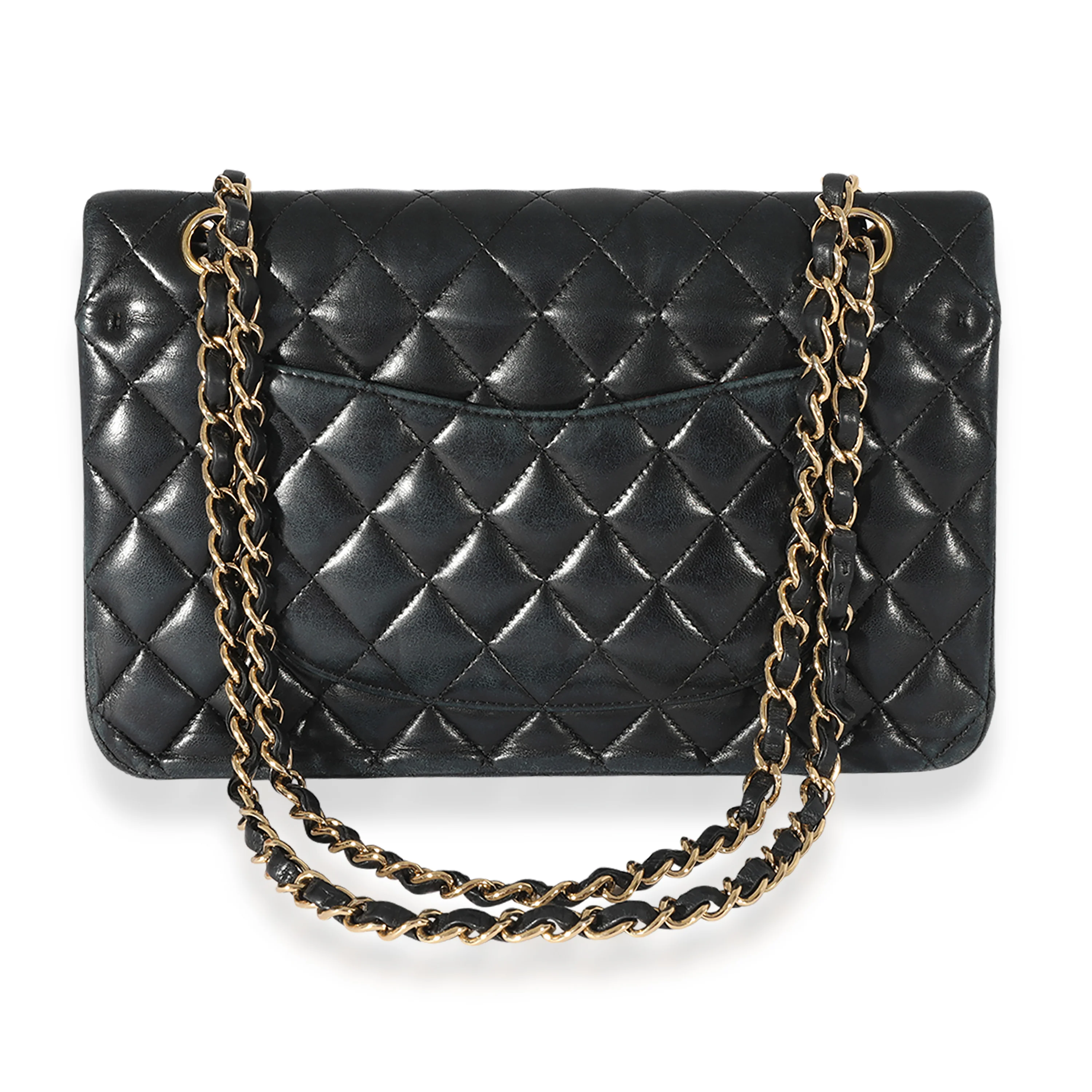 Black Chanel Quilted Lambskin Medium Classic Double Flap Bag - Image 5
