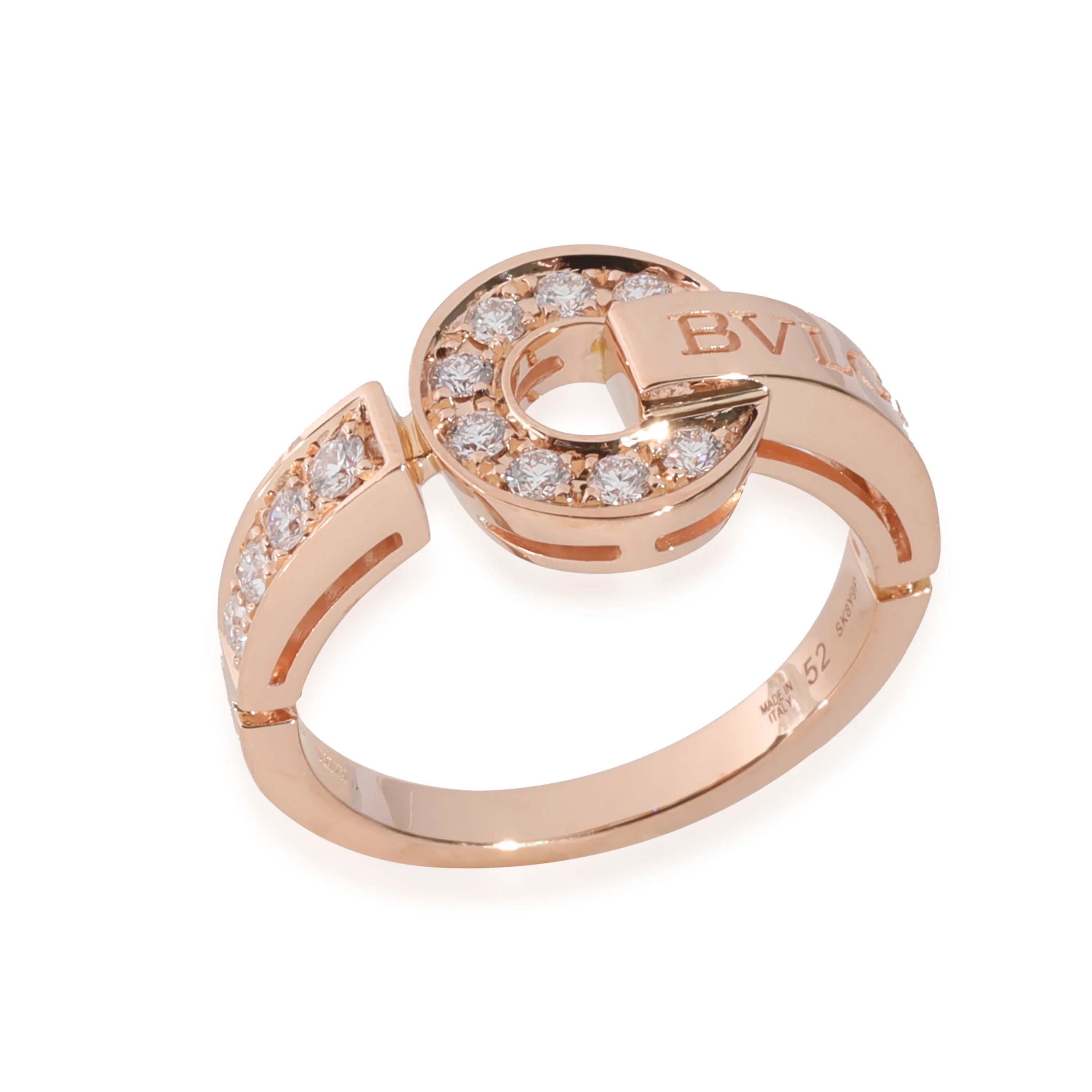Bvlgari Bvlgari Diamond Ring in 18k Rose Gold 0.28 CTW - Image 4