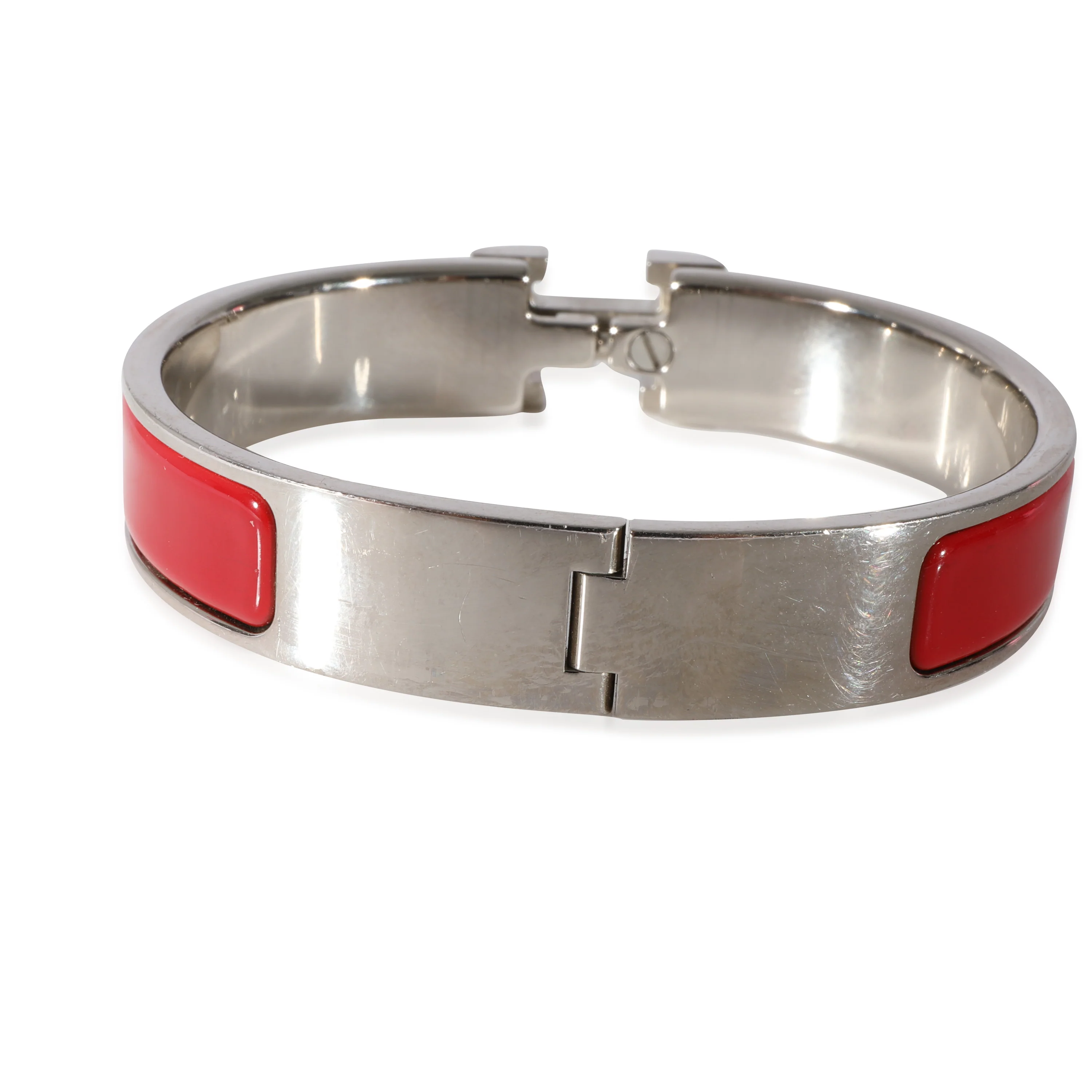 Hermes Clic H in Rouge Palladium Plated - Image 3