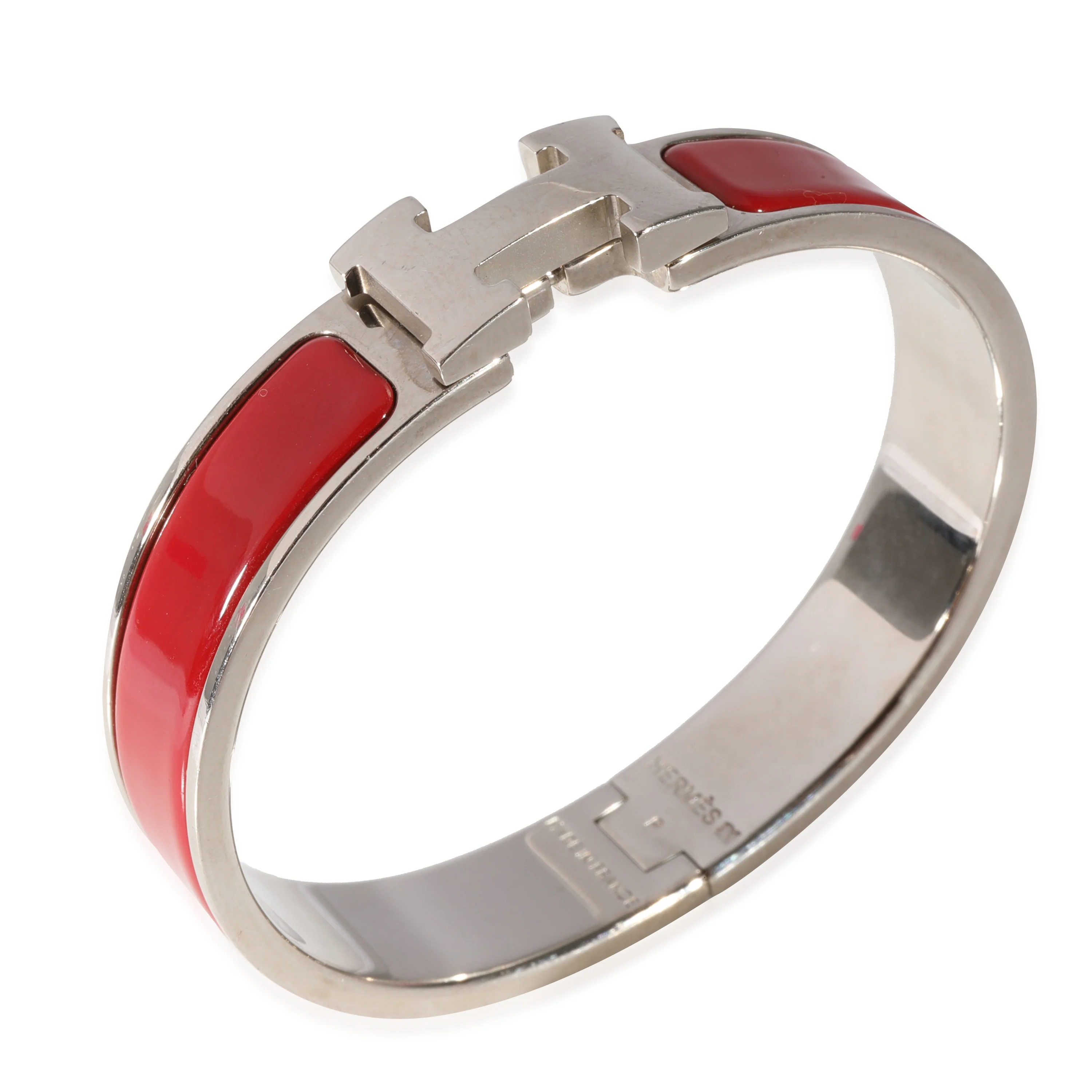 Hermes Clic H in Rouge Palladium Plated - Image 4