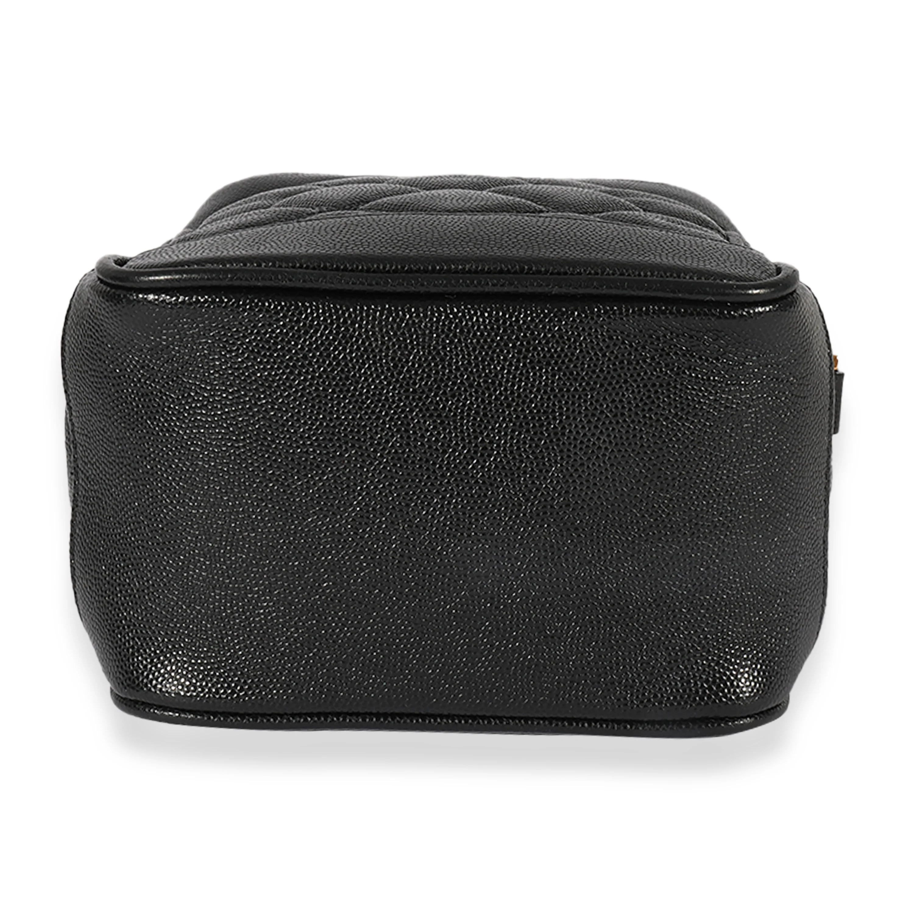Black Grain De Poudre 80s Vanity Bag - Image 4