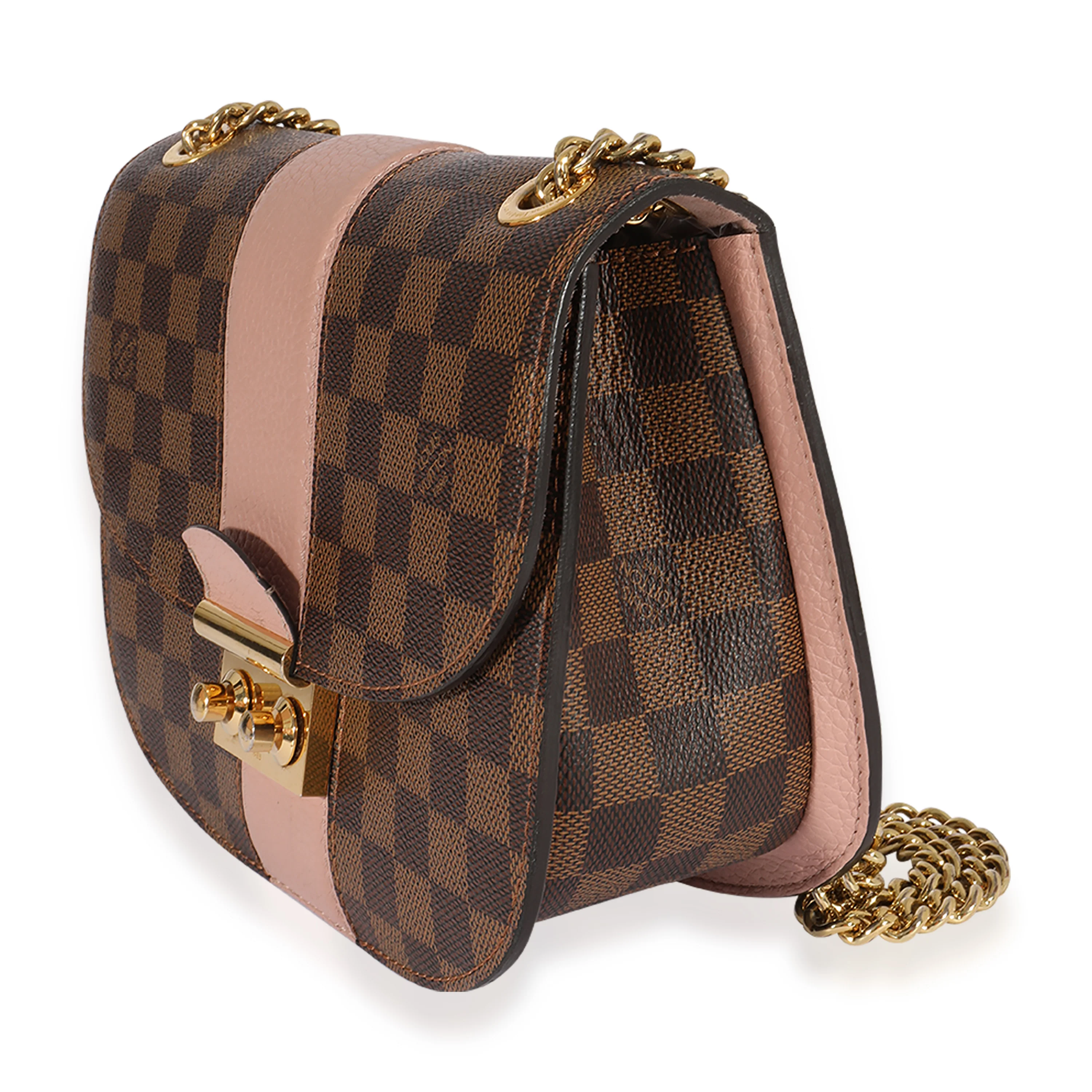 Louis Vuitton Damier Ebene & Magnolia Cuir Taurillon Wight Shoulder Bag - Image 2