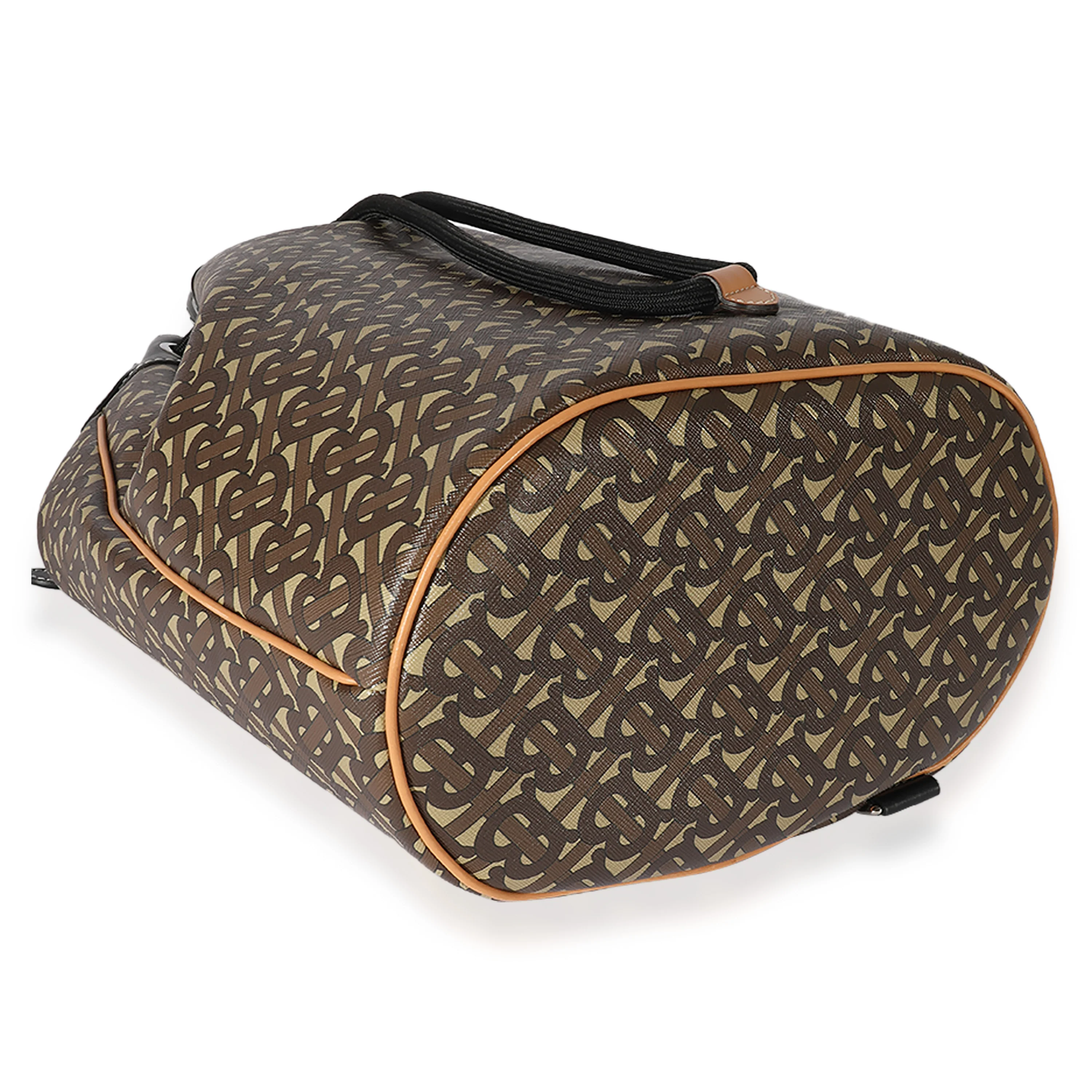 Burberry Bridle Brown TB Canvas Chesterton Bucket Bag - Image 7