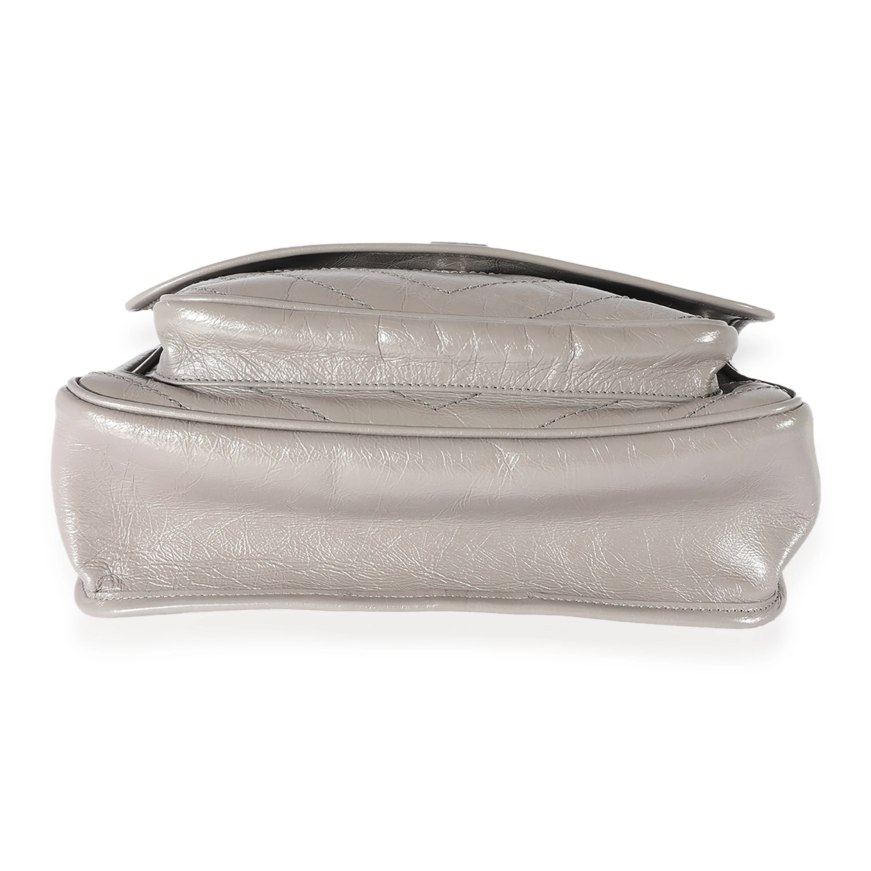 Saint Laurent Grey Leather Medium Niki - Image 5