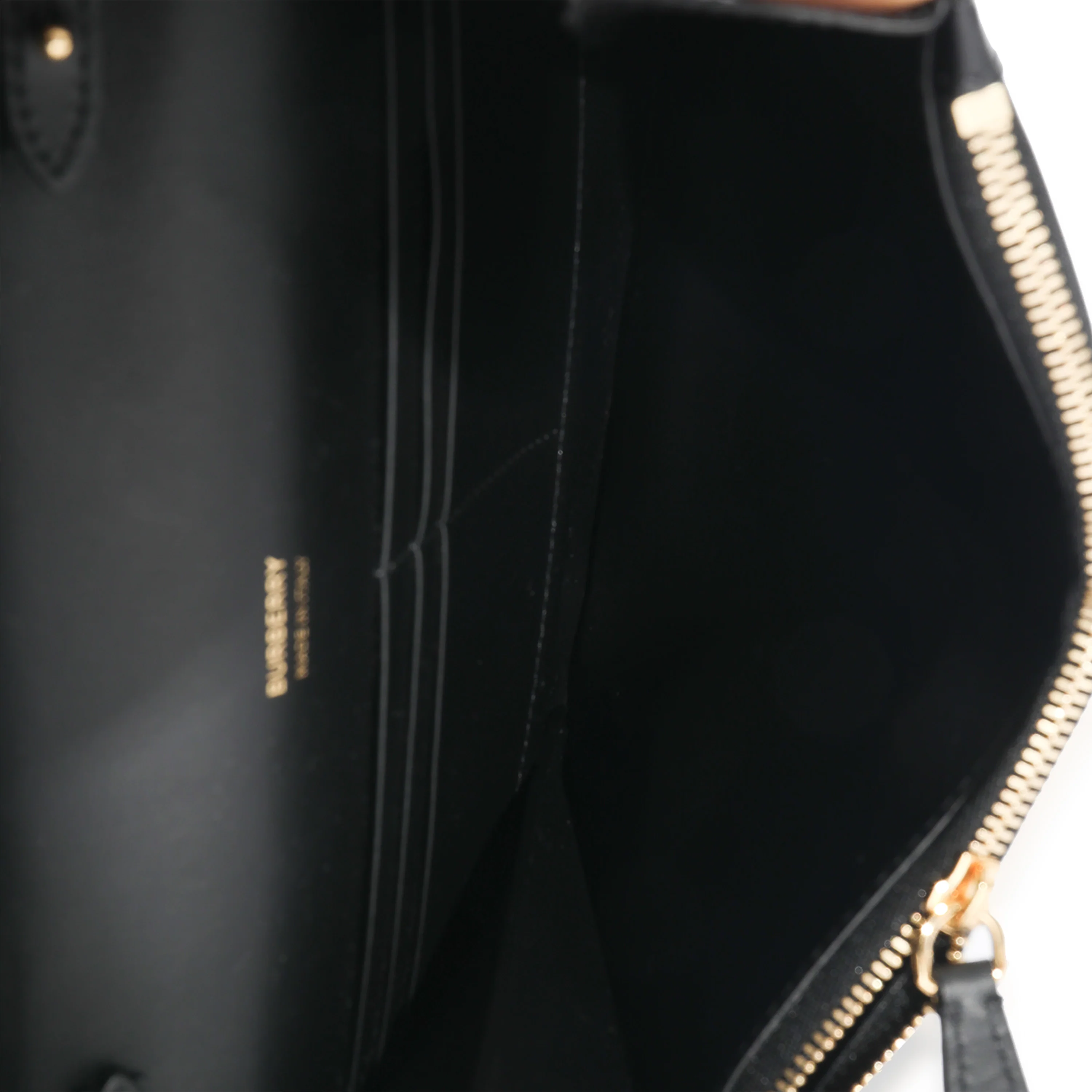 Burberry Black Smooth Leather TB Mini Flat Bag - Image 4