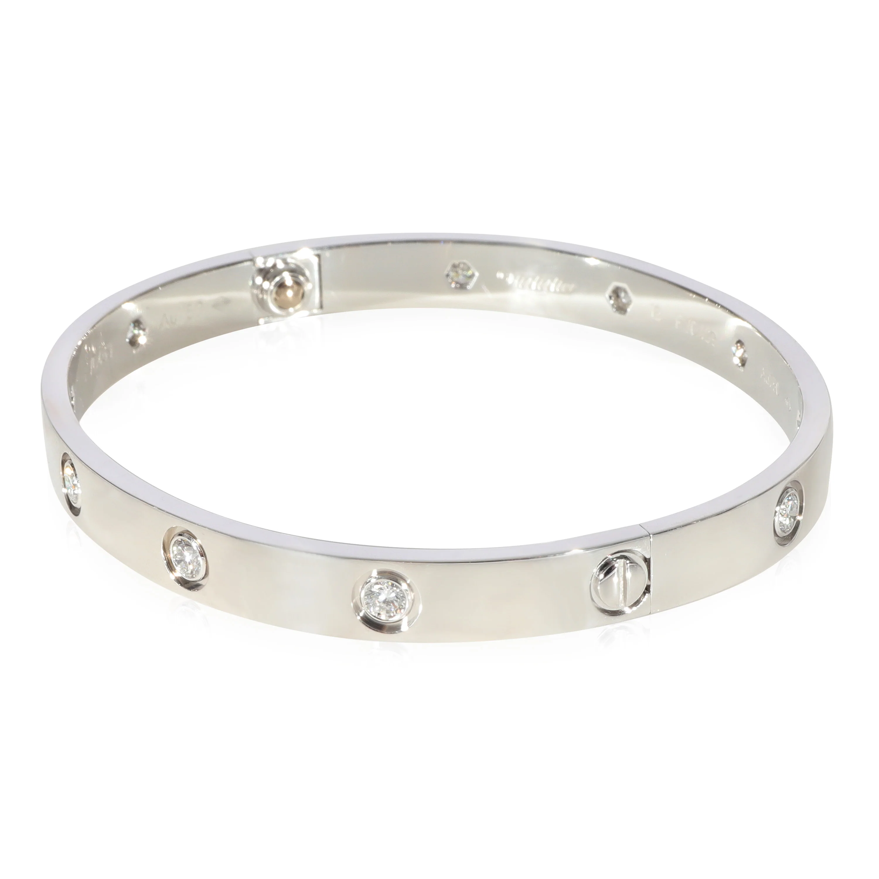 Cartier Love Bracelet, 10 Diamonds (White Gold, Diamonds) - Image 2