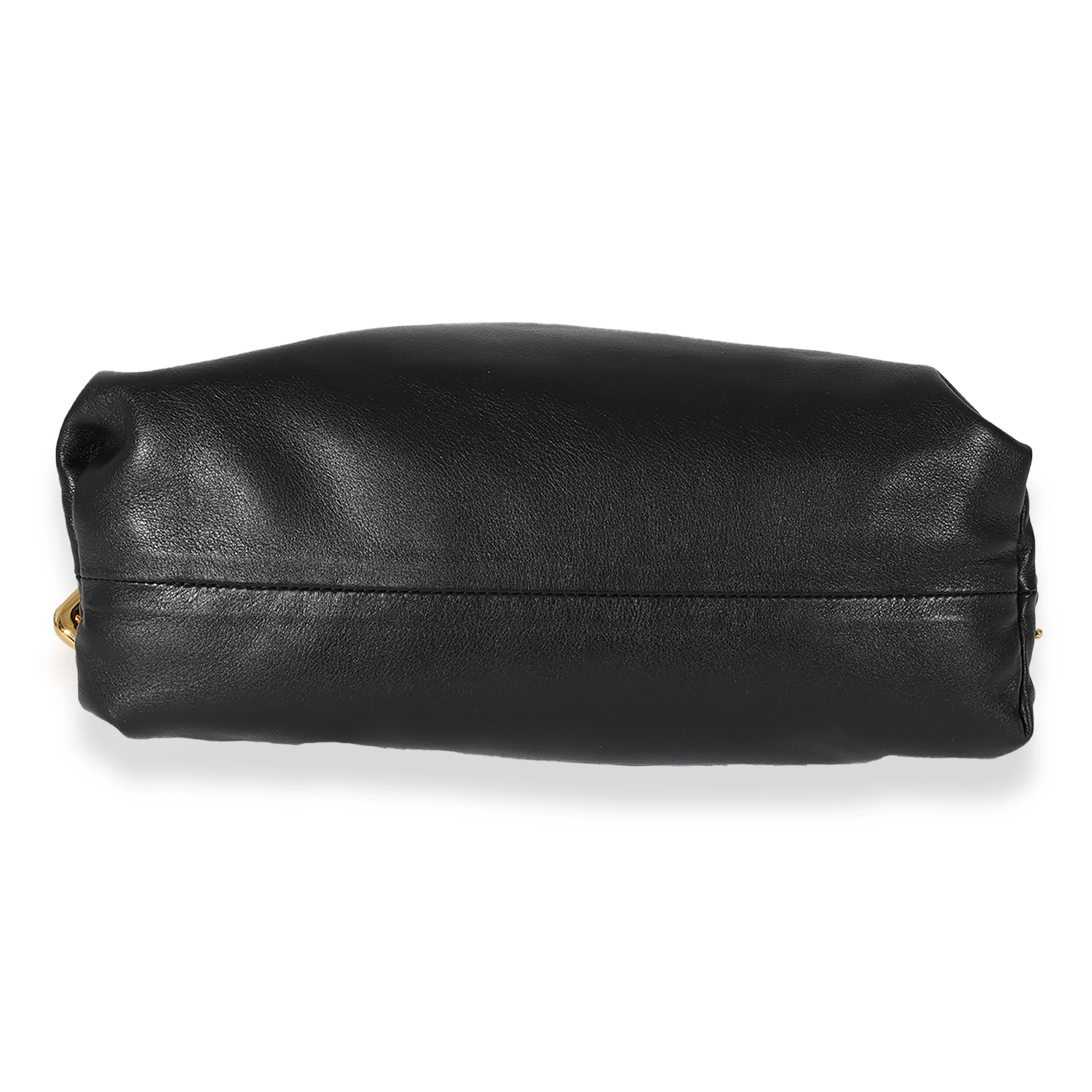Bottega Veneta Black Lambskin Chain Pouch - Image 5