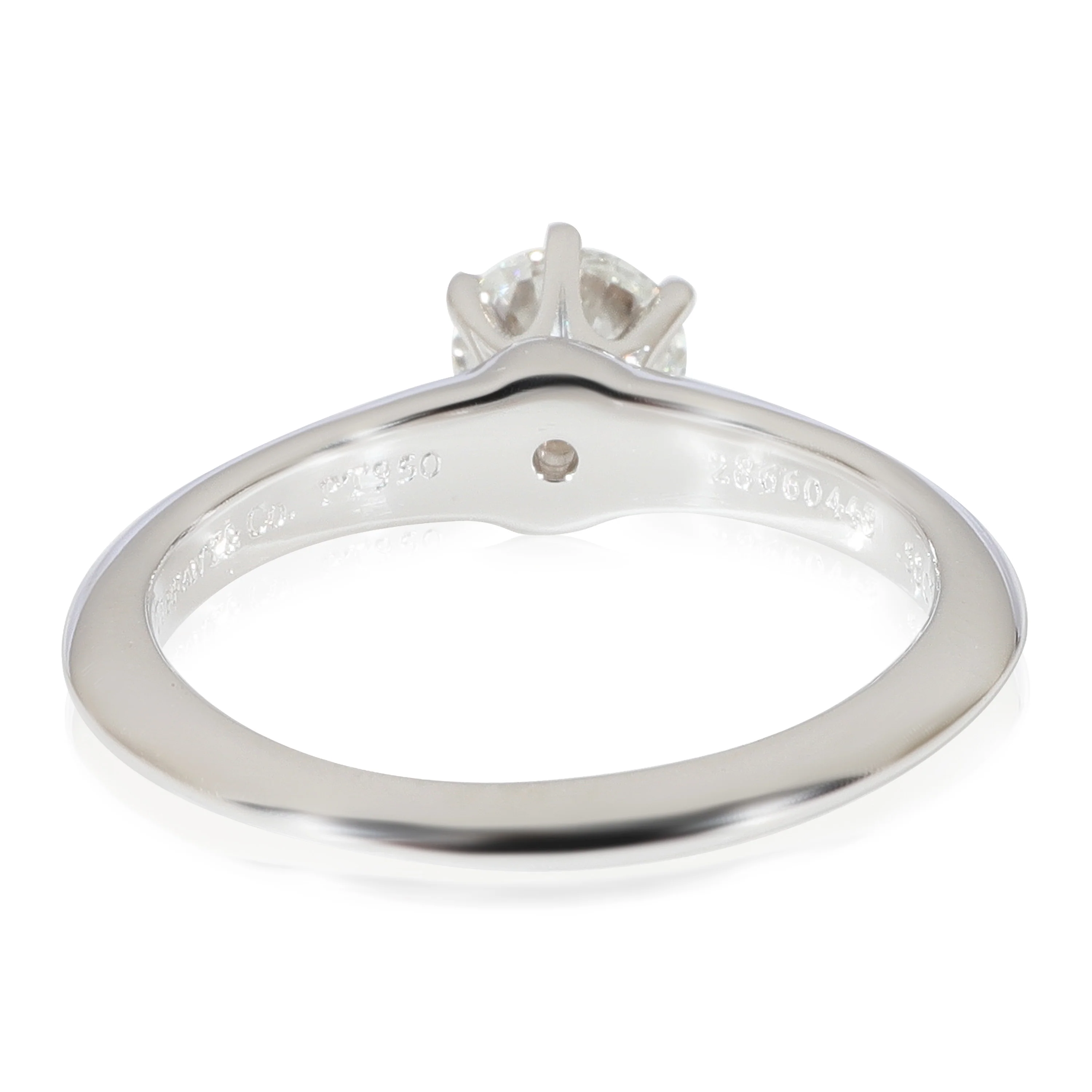 Tiffany Setting Diamond Solitaire Ring in 950 Platinum H VS2 0.58 - Image 3
