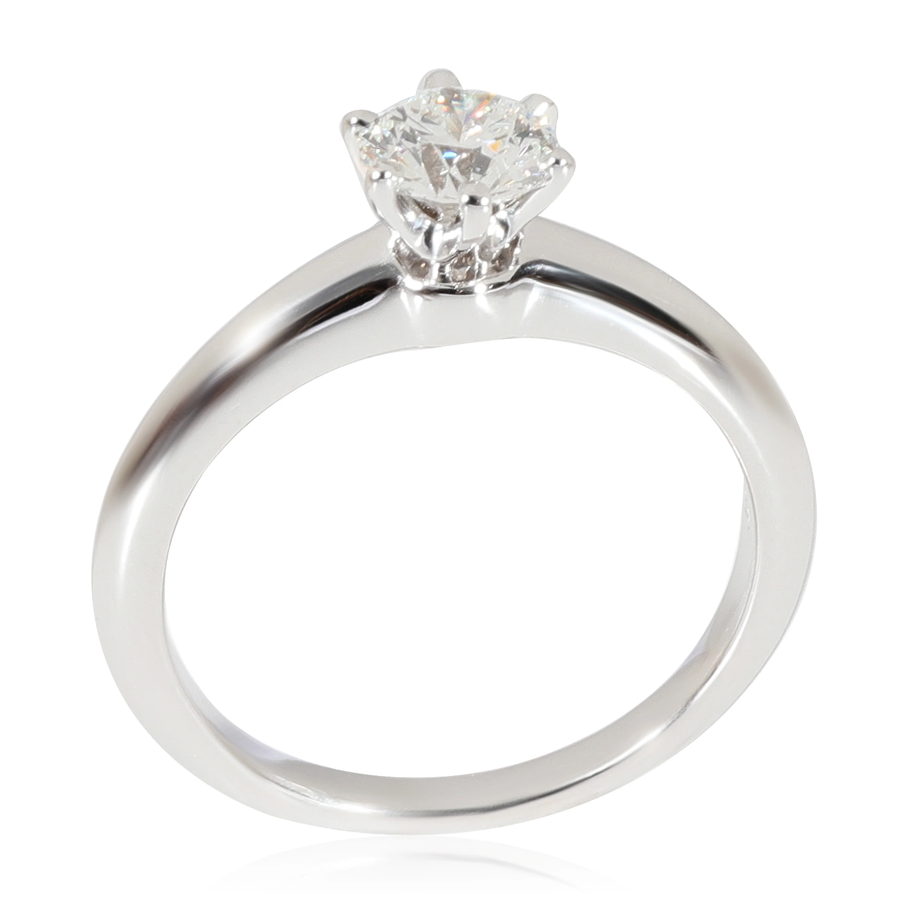 Tiffany Setting Diamond Solitaire Ring in 950 Platinum H VS2 0.58 - Image 4