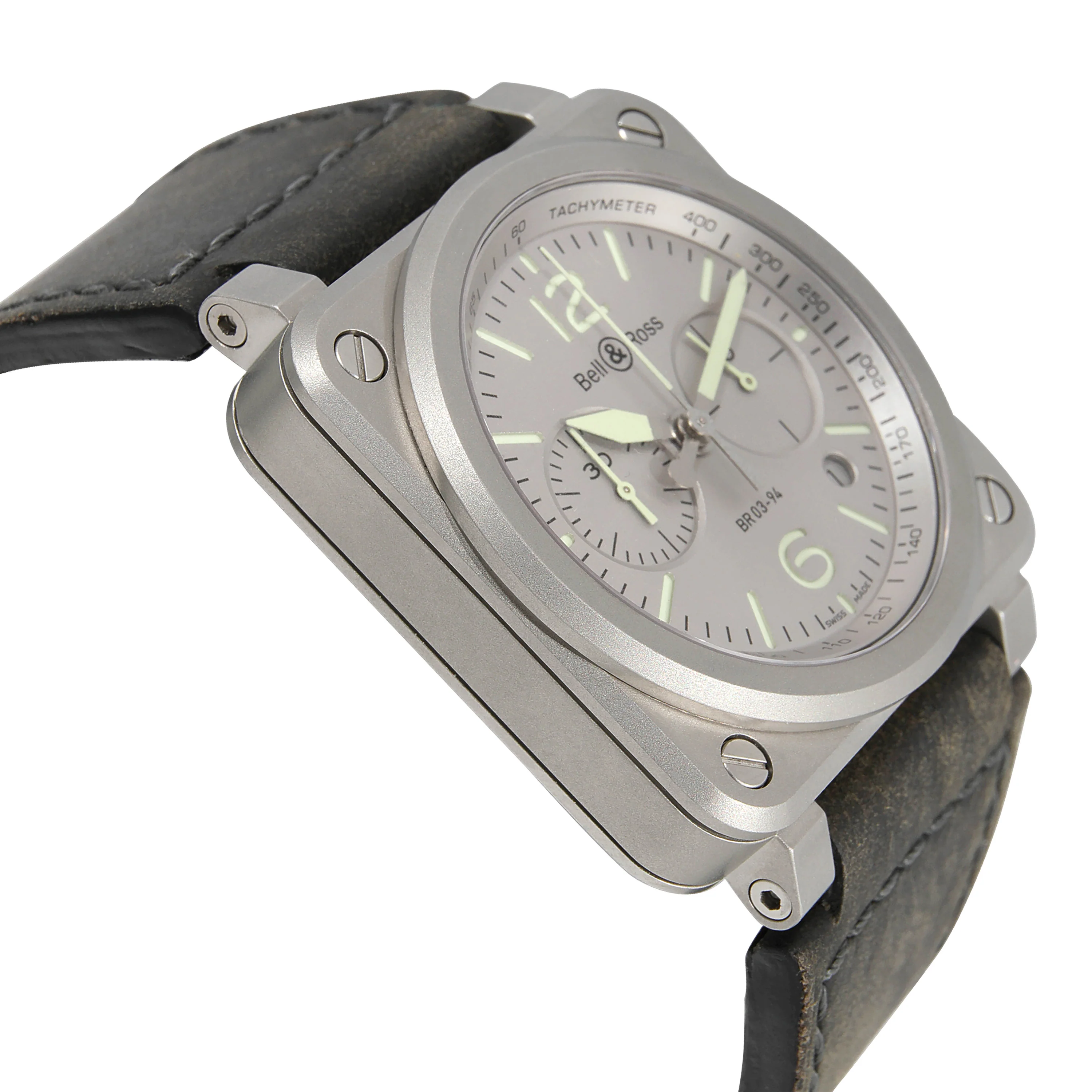 Bell & Ross Horolum BR0394-GR-ST/SCA Mens Watch in Stainless Steel - Image 2