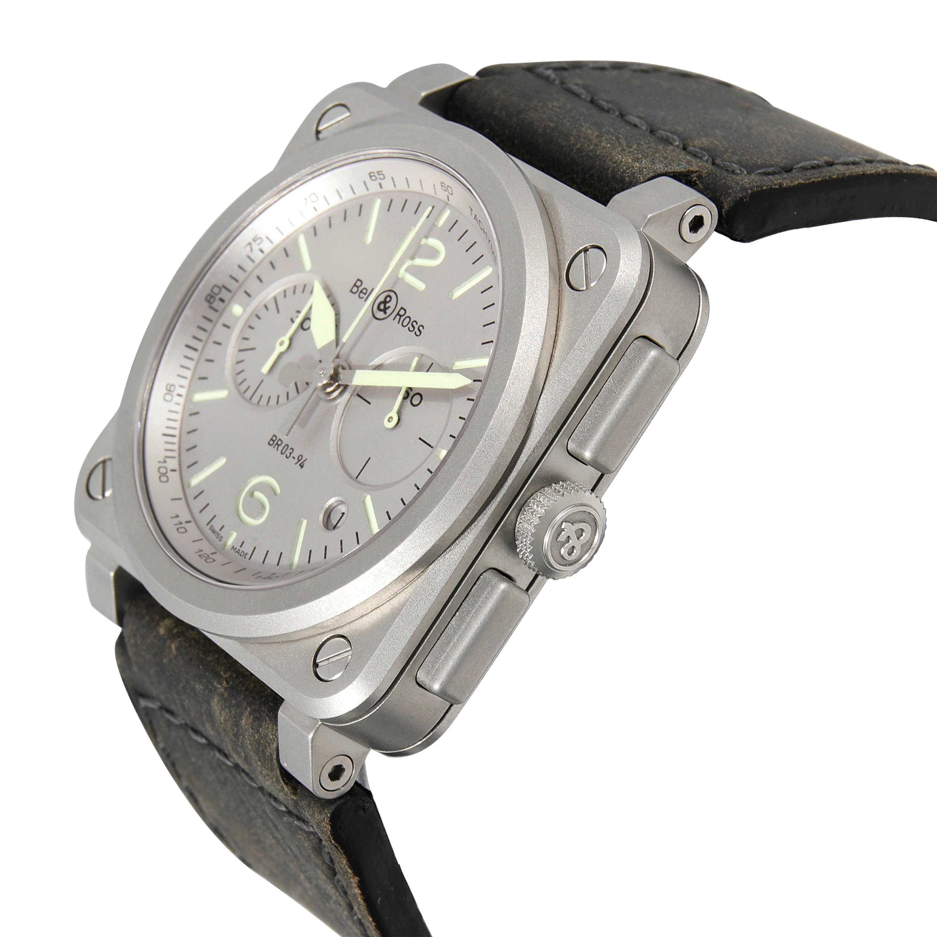 Bell & Ross Horolum BR0394-GR-ST/SCA Mens Watch in Stainless Steel - Image 3