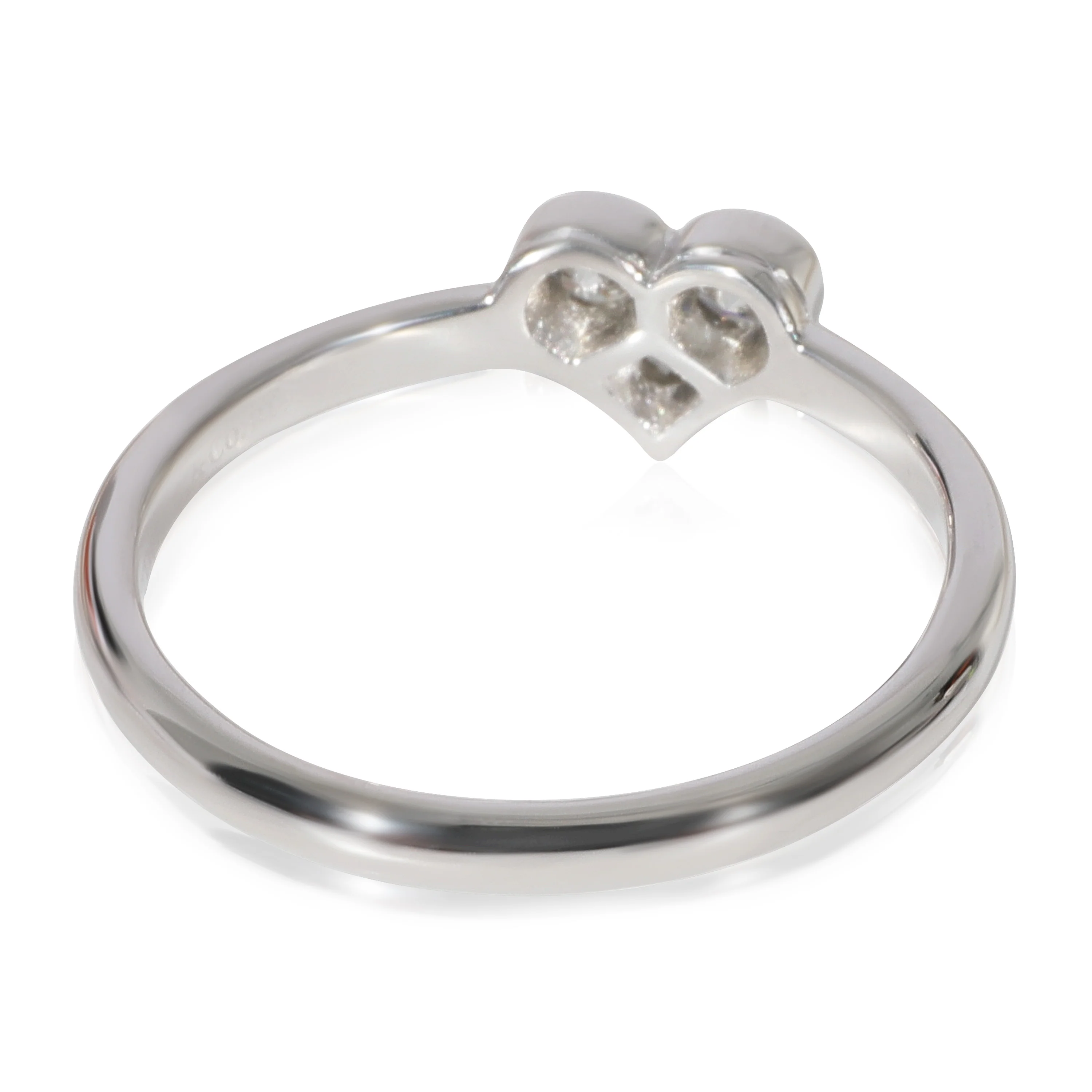 Tiffany & Co. Diamond Heart Ring in Platinum 0.17 CTW - Image 3