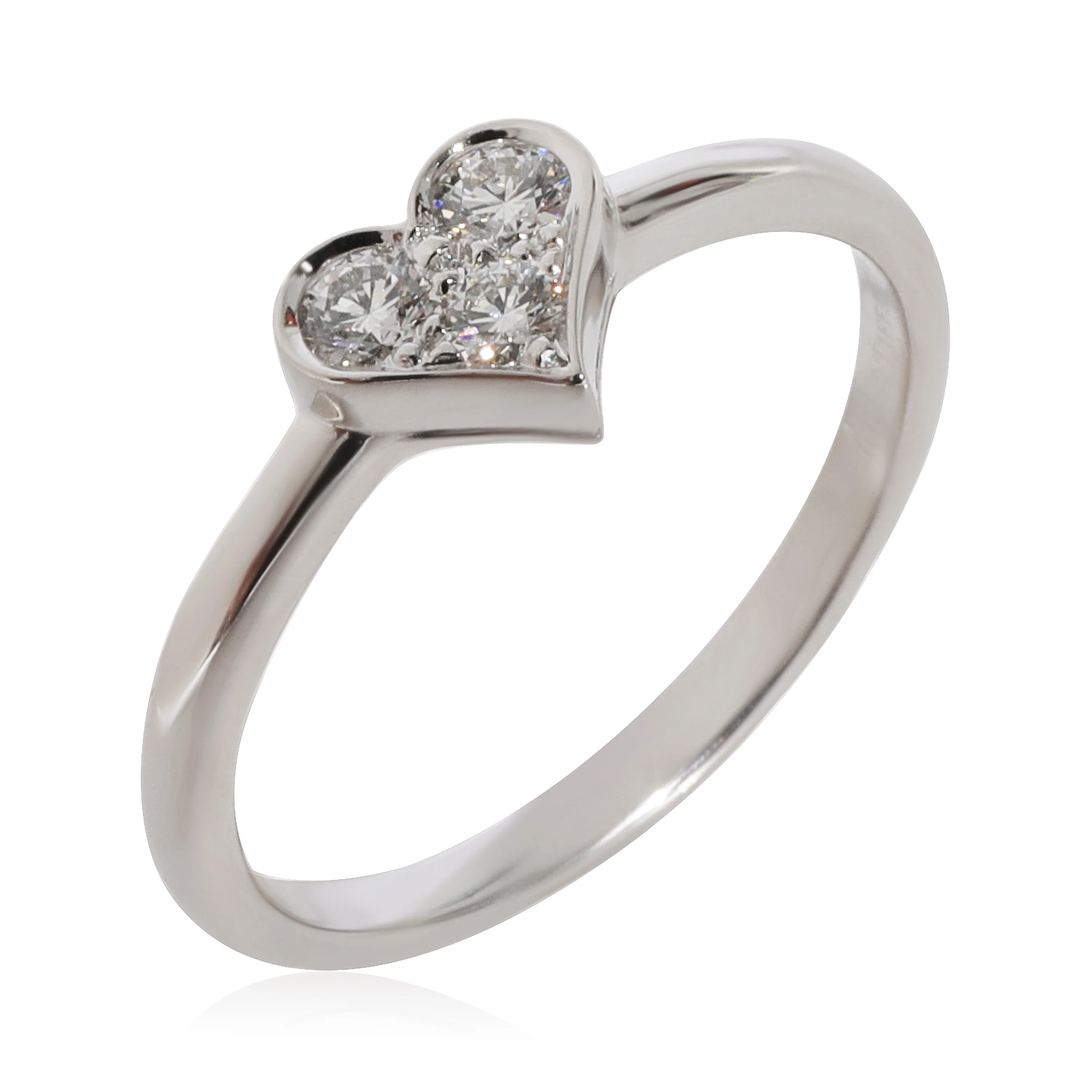 Tiffany & Co. Diamond Heart Ring in Platinum 0.17 CTW - Image 4