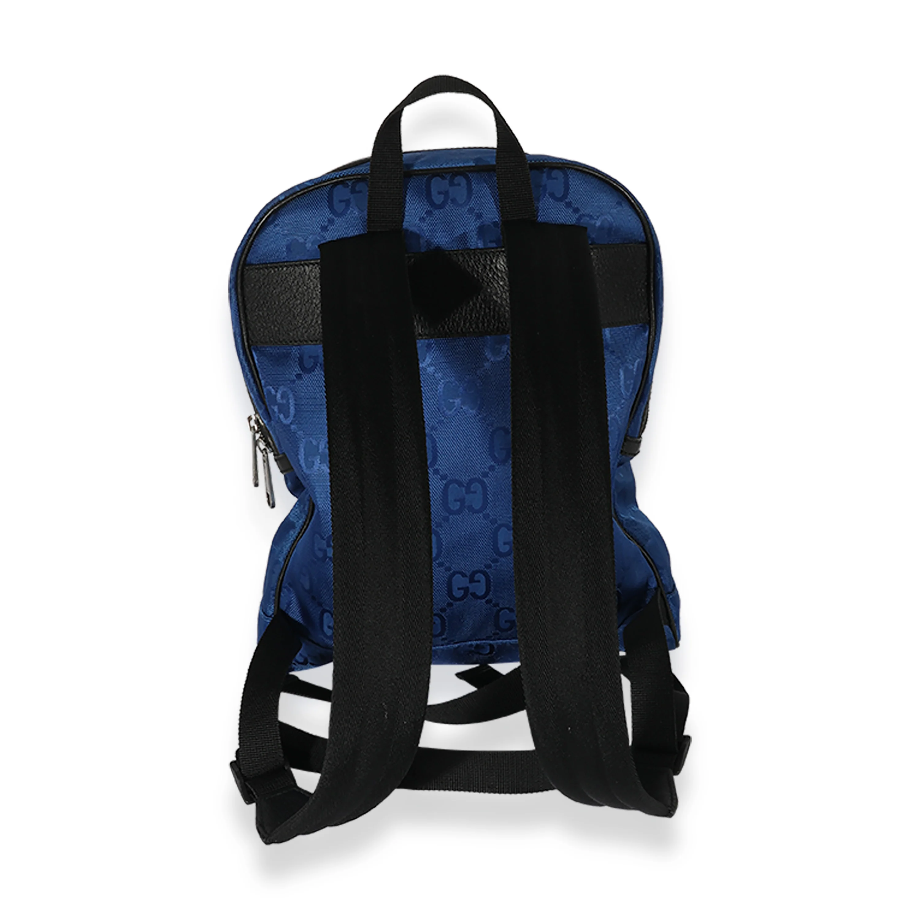 Gucci Blue Econyl Monogram Off The Grid Backpack - Image 5
