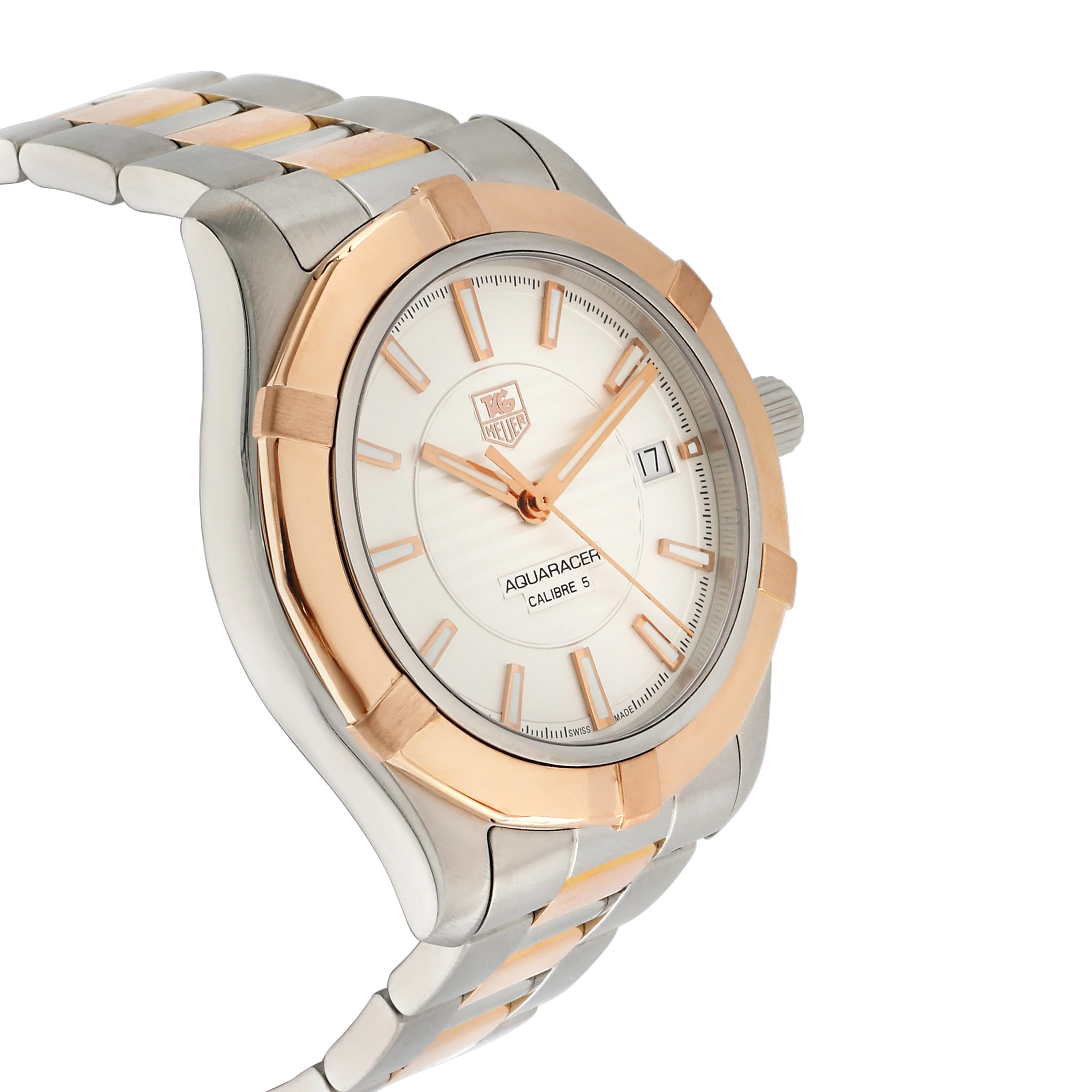Aquaracer WAP2150.BD0885 Mens Watch in  Stainless Steel/Rose Gold - Image 2