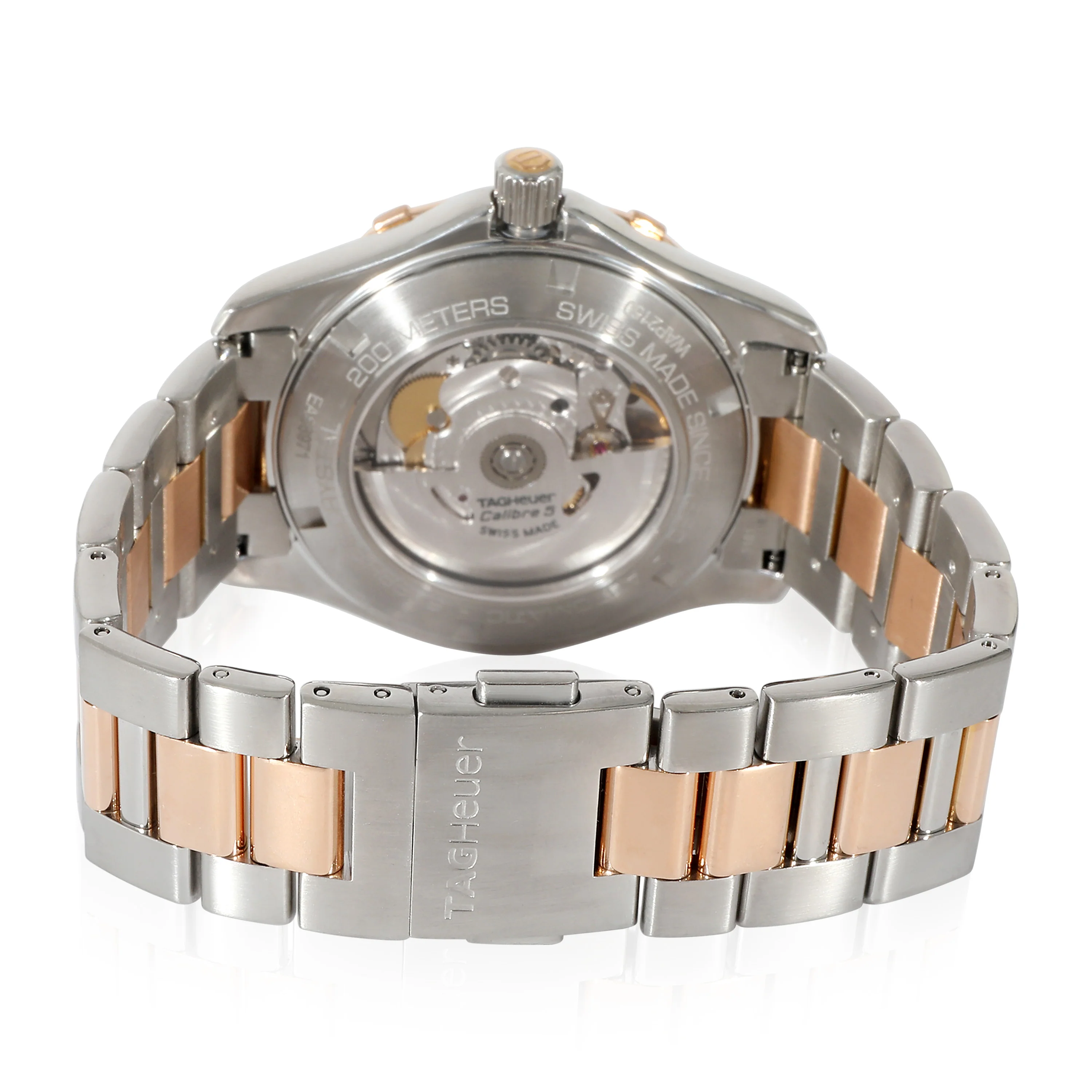 Aquaracer WAP2150.BD0885 Mens Watch in  Stainless Steel/Rose Gold - Image 4