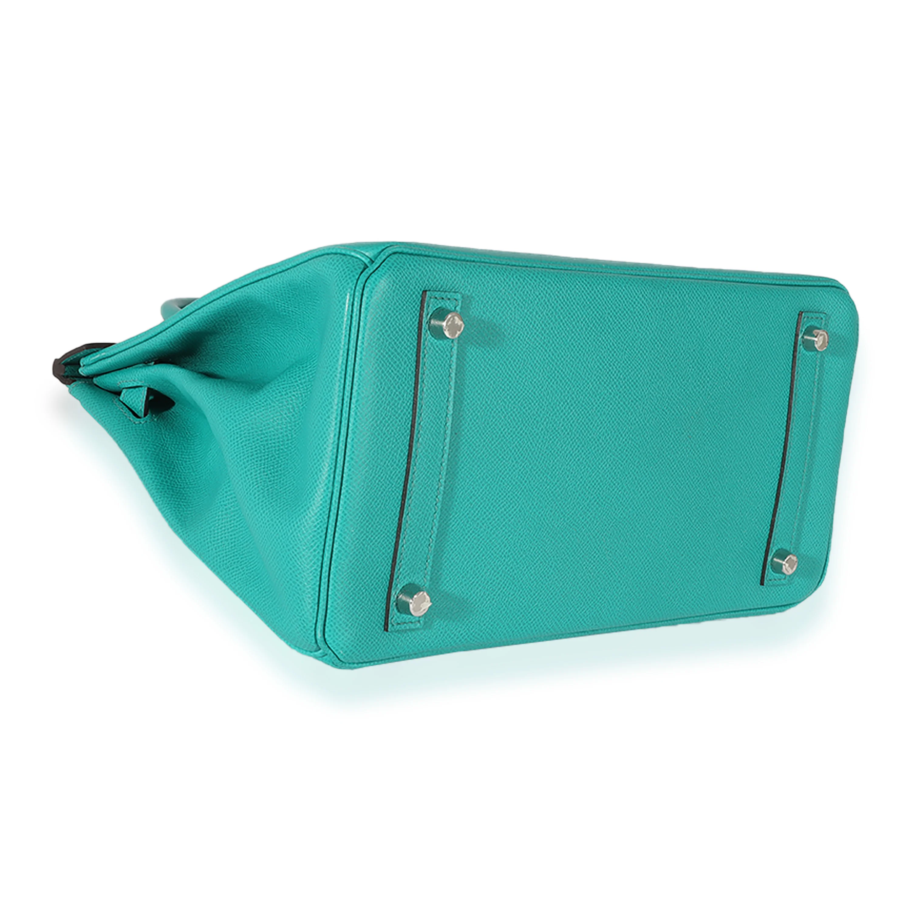 Hermès Blue Paon Epsom Birkin 30 - Image 6