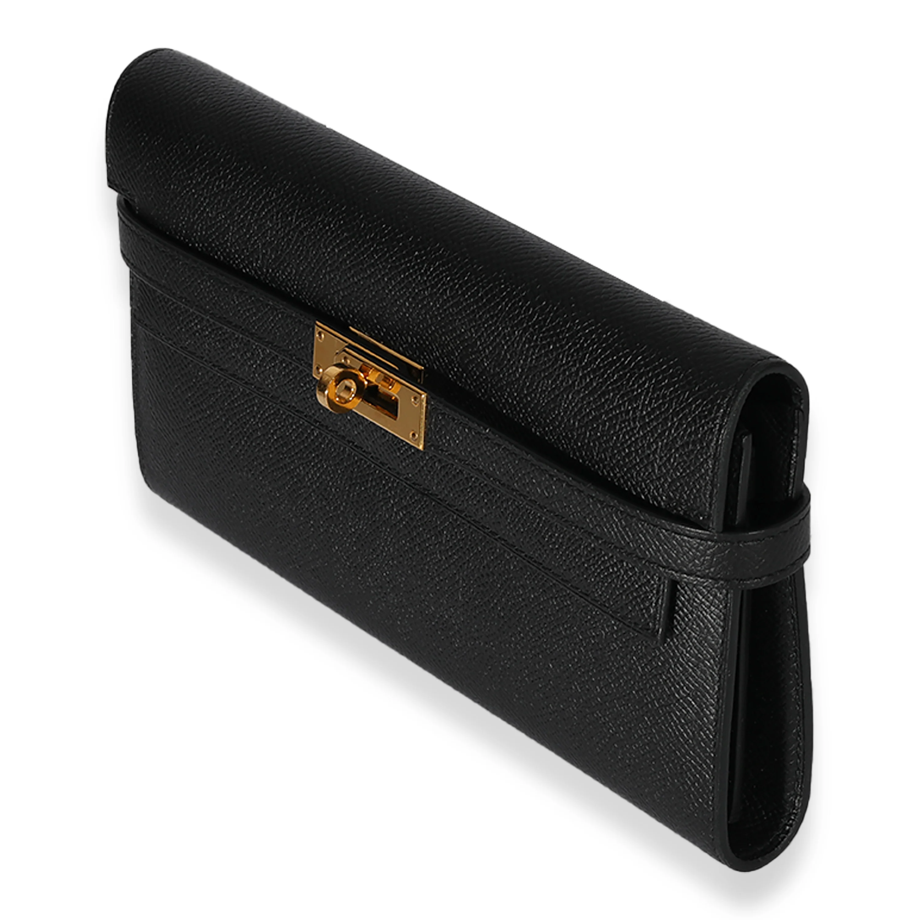 Hermès Black Epsom Kelly Classic Wallet GHW - Image 2