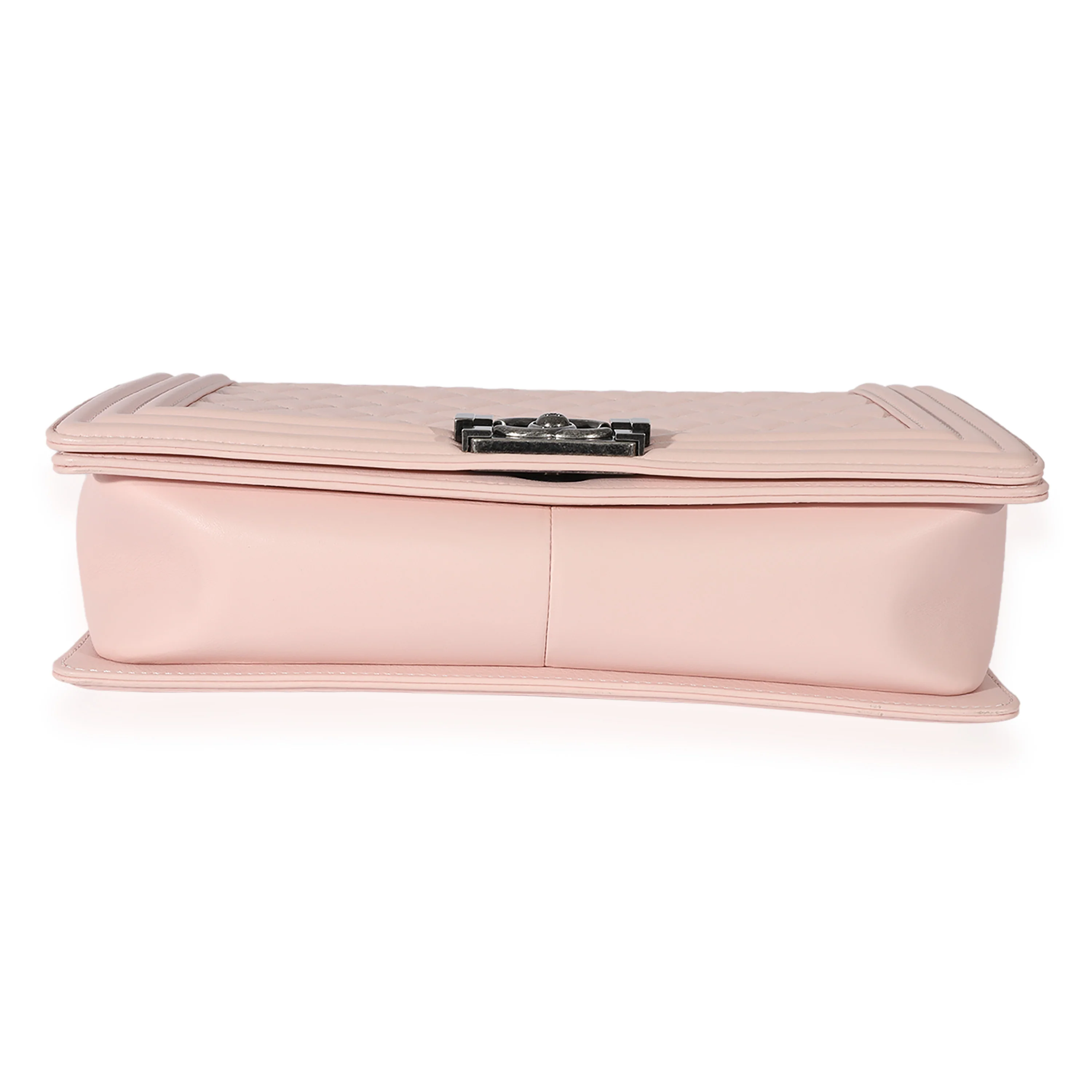 Chanel Light Pink Quilted Calfskin Medium Boy Bag - Image 7