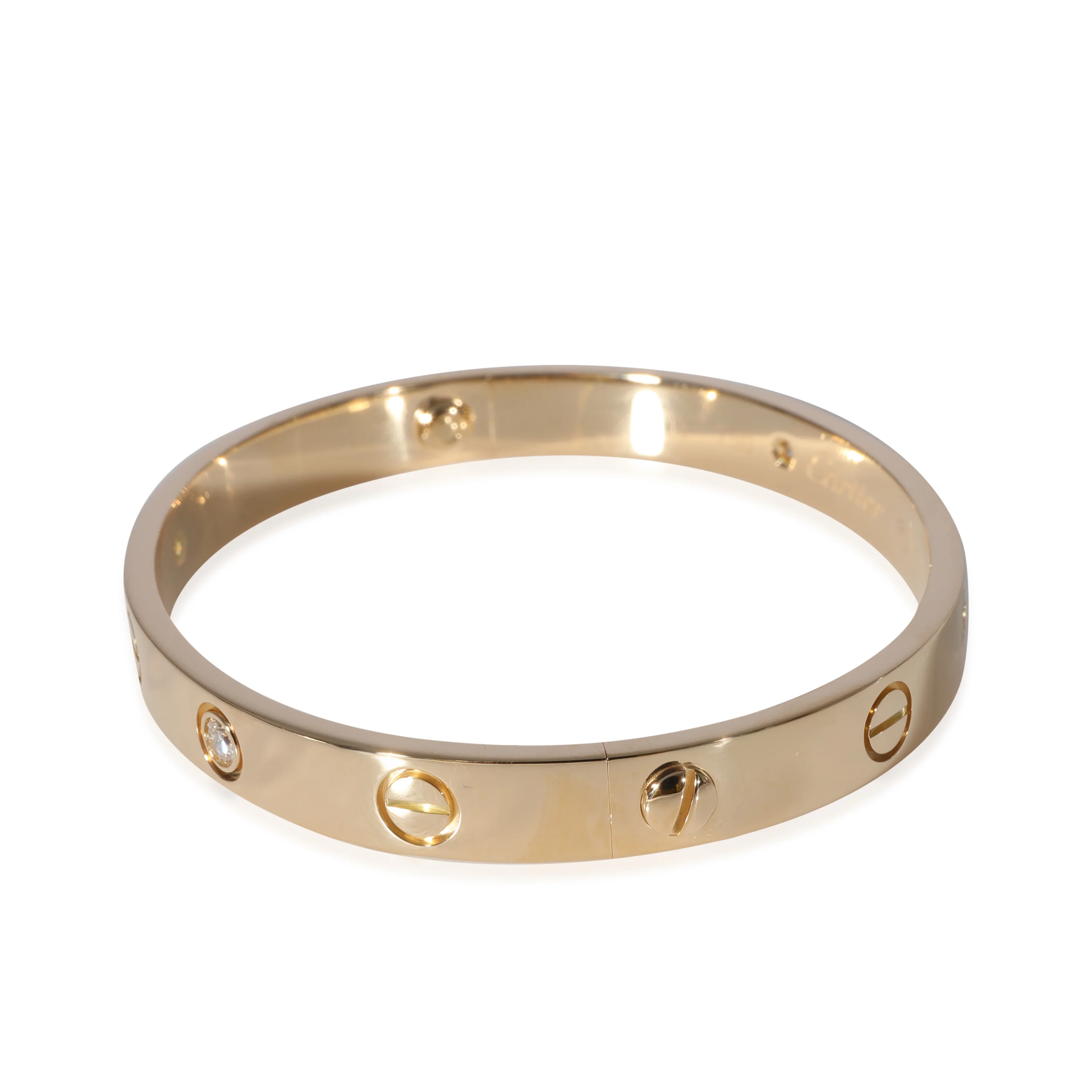 Cartier Love Bracelet, 4 Diamonds (Yellow Gold, Diamonds) - Image 2