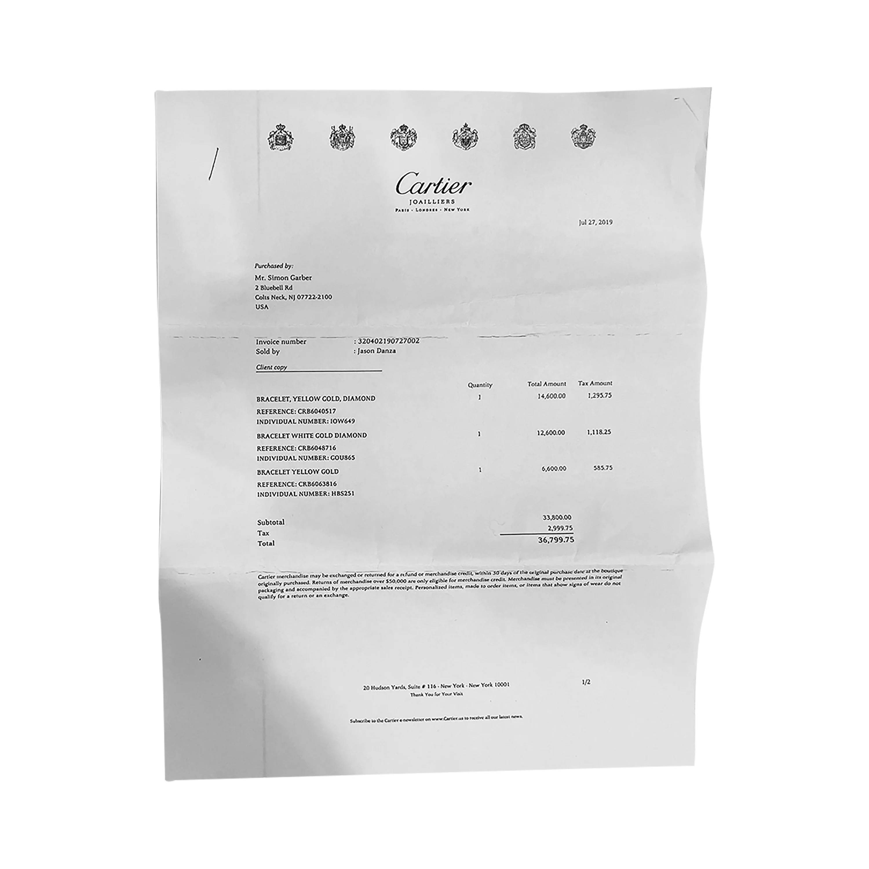 Cartier Ecrou Bracelet in 18k Yellow Gold - Image 6
