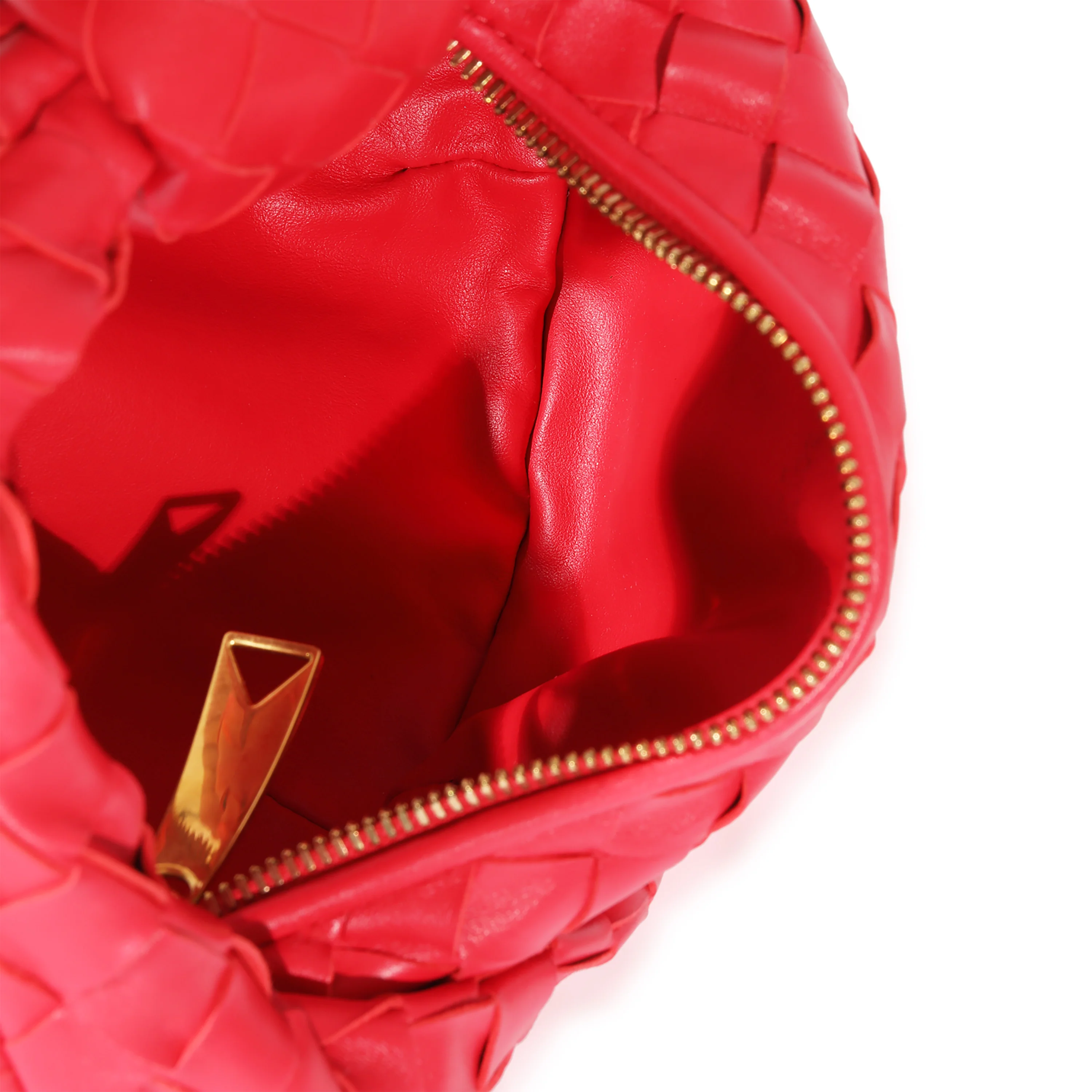 Bottega Veneta Red Intrecciato Leather Jodie - Image 4