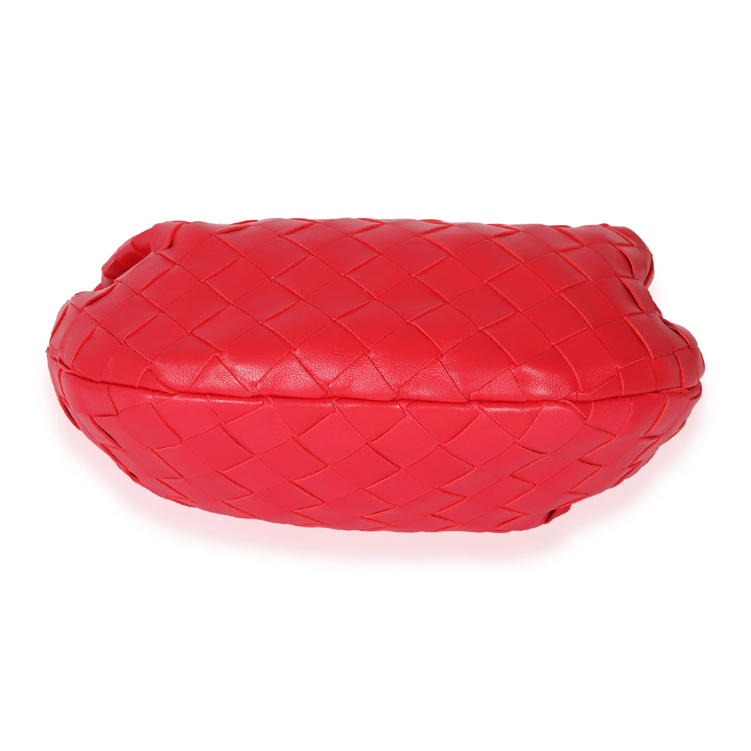 Bottega Veneta Red Intrecciato Leather Jodie - Image 5