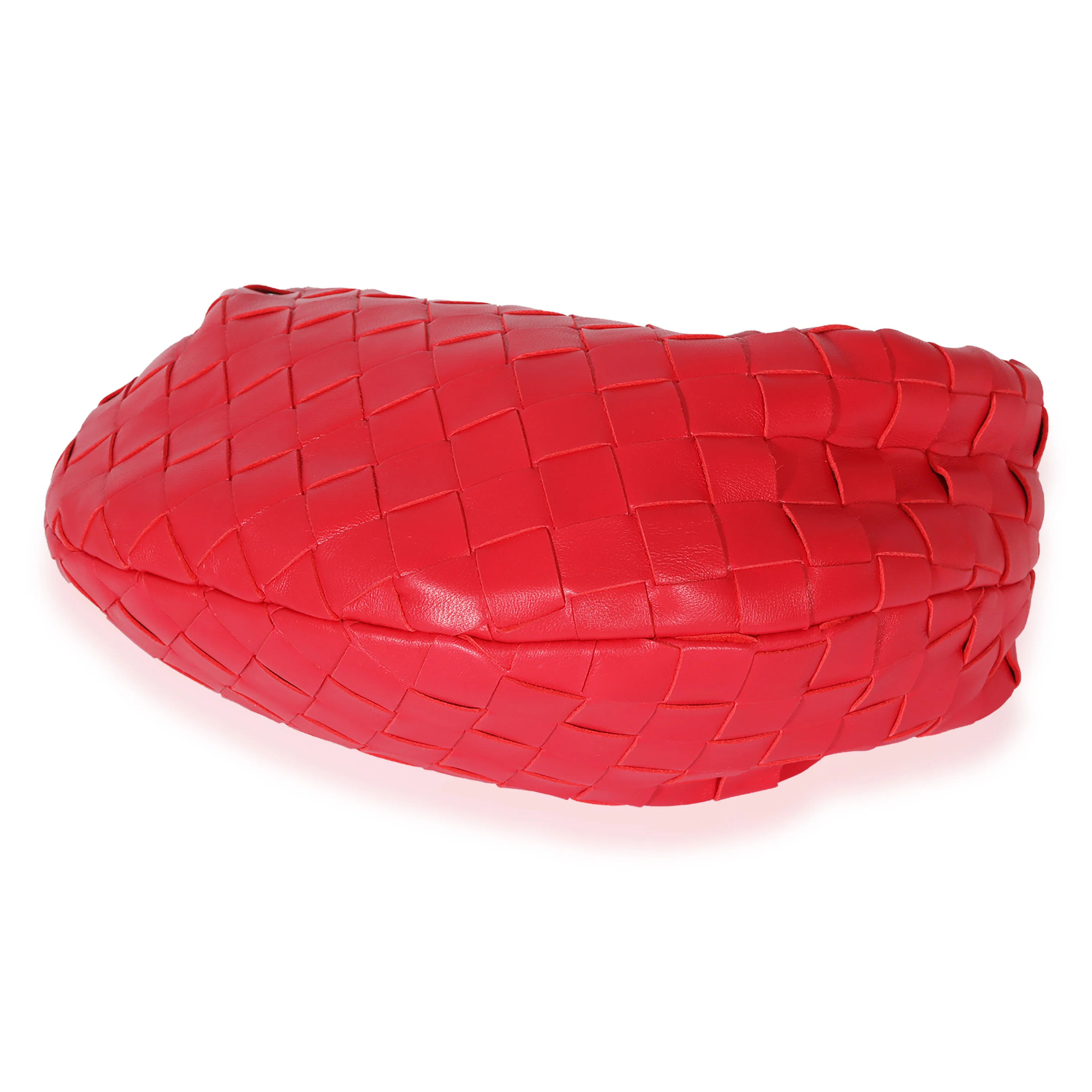 Bottega Veneta Red Intrecciato Leather Jodie - Image 7