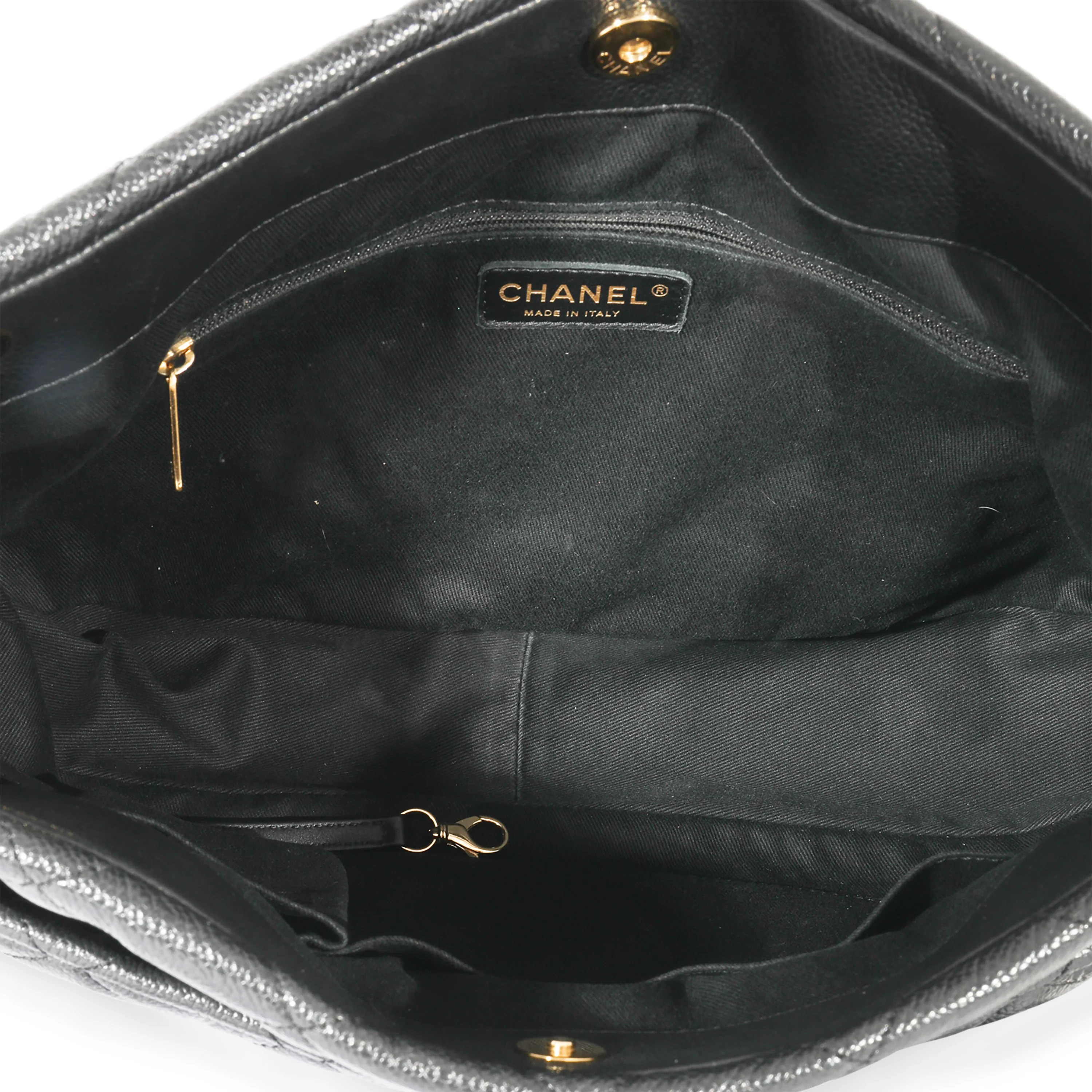 Chanel CC Soft Timeless Black Caviar Tote - Image 4