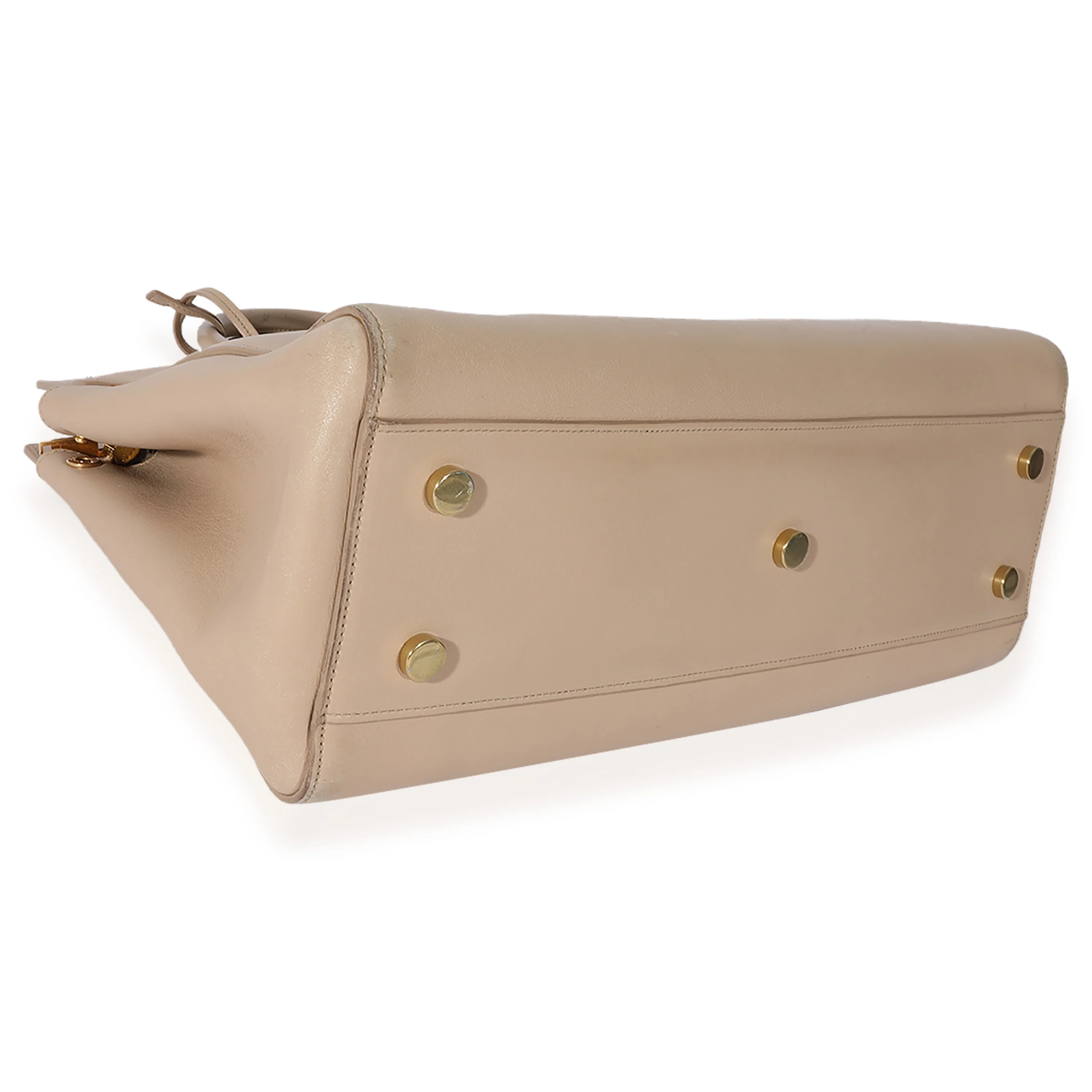 Saint Laurent Beige Leather Medium Rive Cabas Bag - Image 6