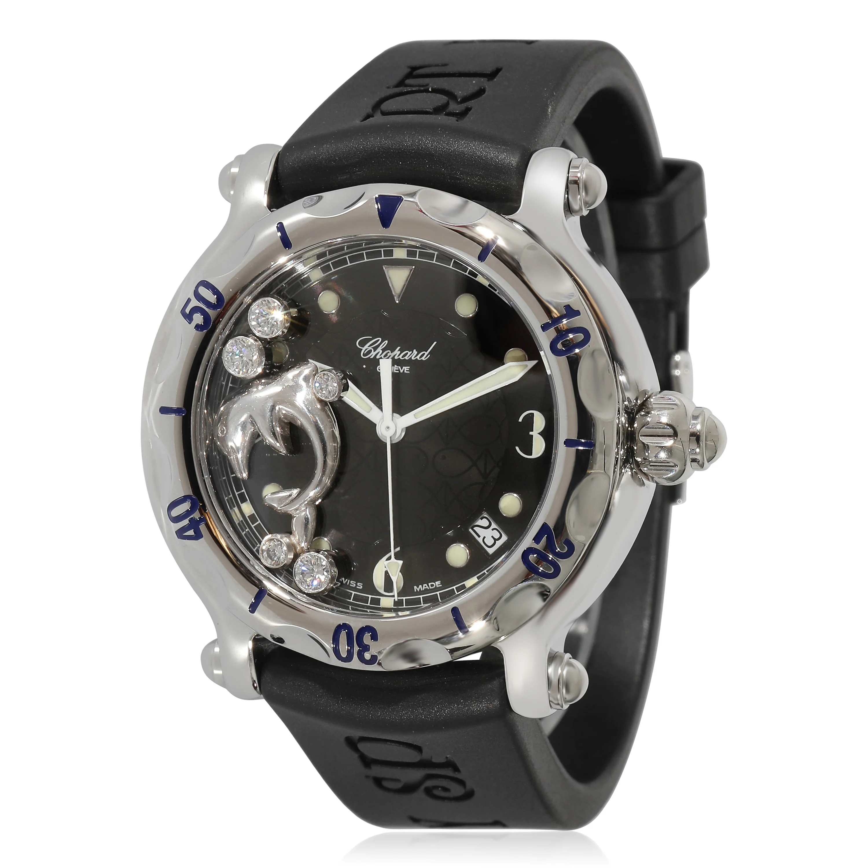 Happy Sport Fish 28/8897 Unisex Watch in Stainless Steel