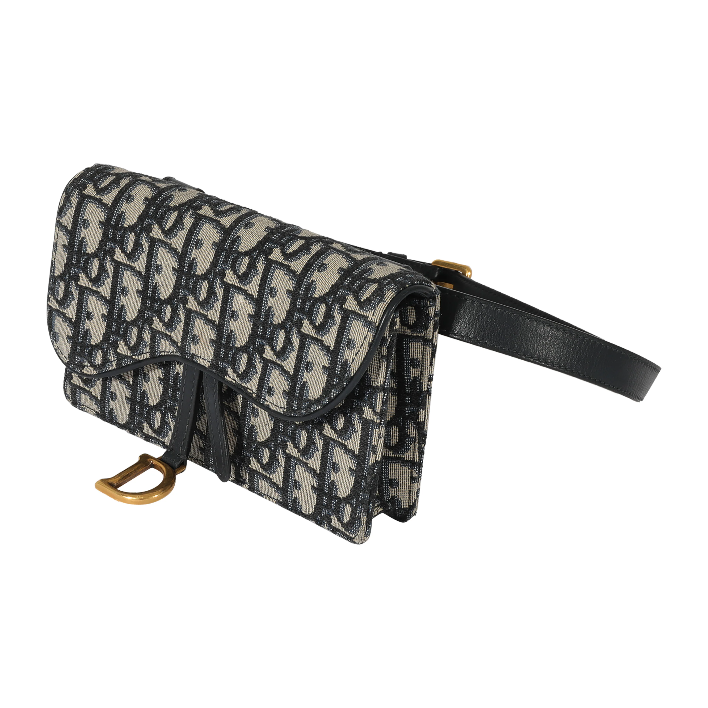 Dior Oblique Canvas Saddle Belt Pouch - Image 2
