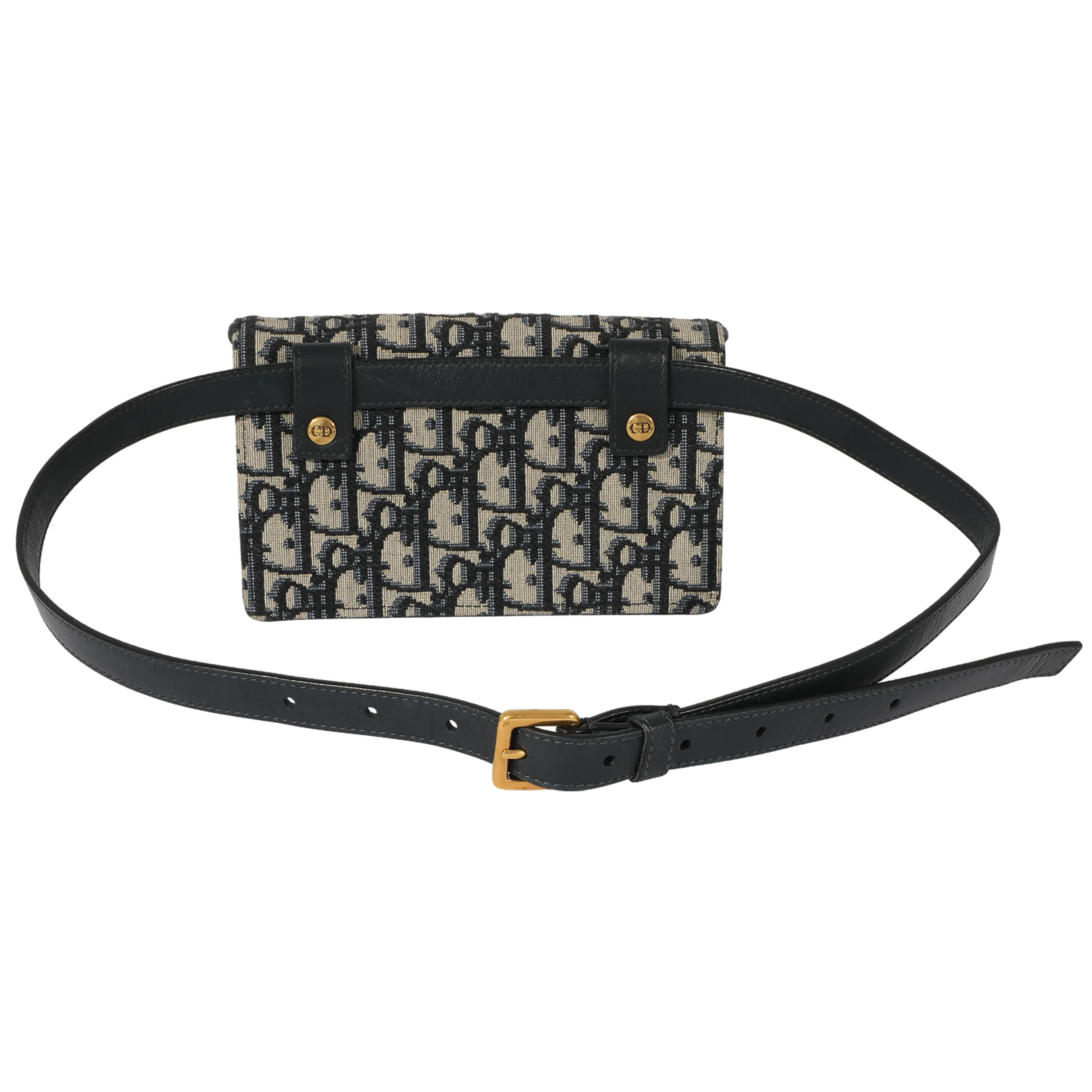 Dior Oblique Canvas Saddle Belt Pouch - Image 3
