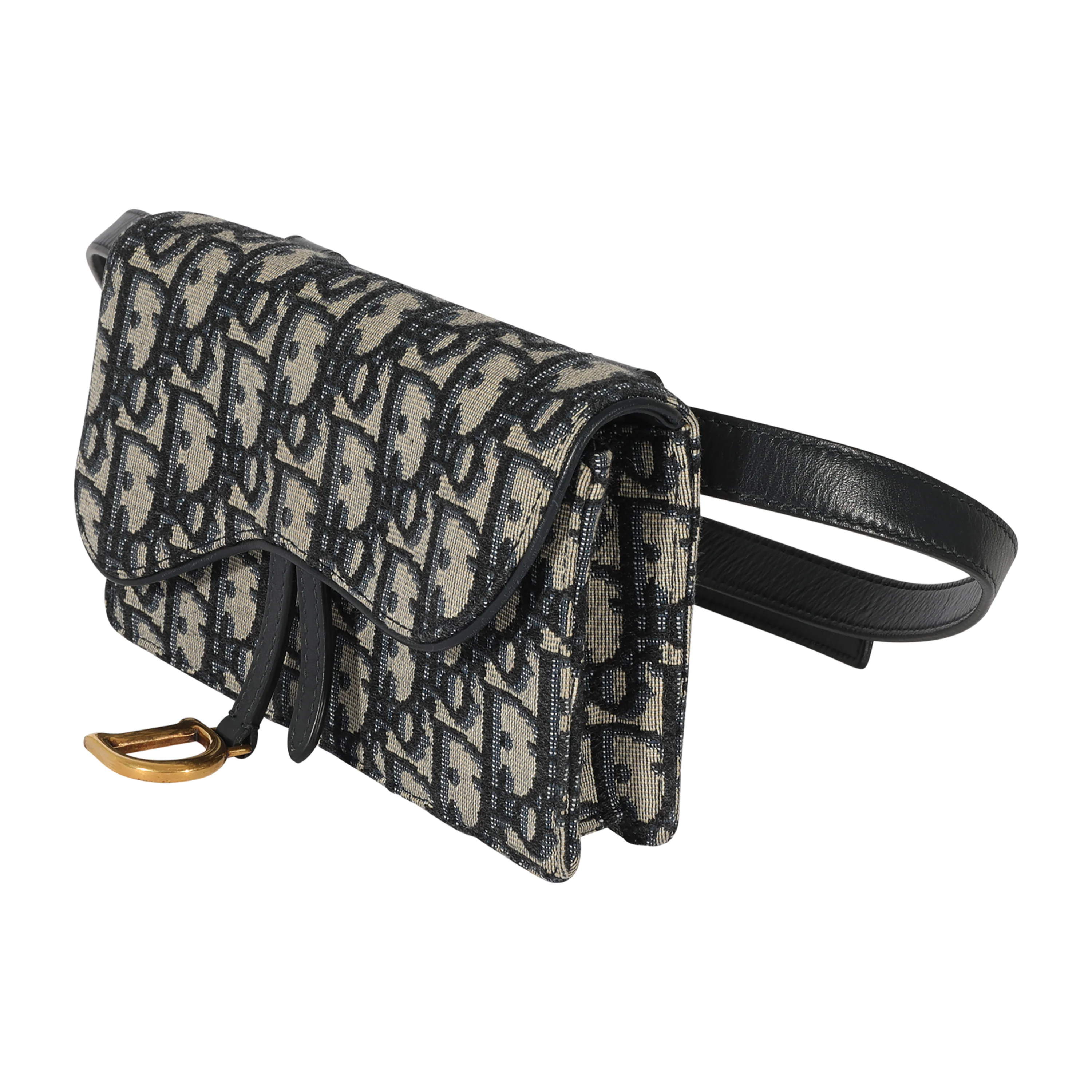 Dior Oblique Canvas Saddle Belt Pouch - Image 2