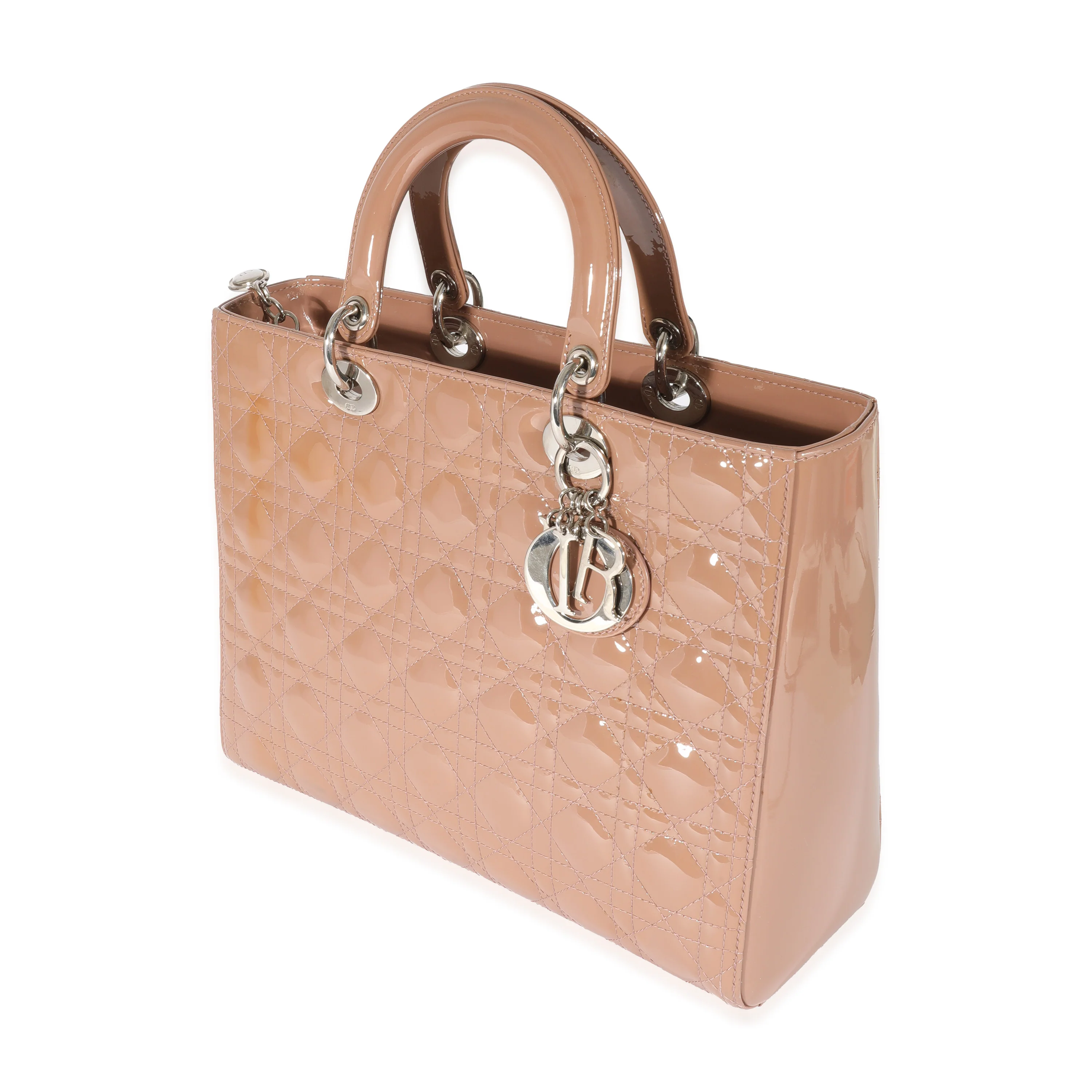 Christian Dior Mauve Patent Large Lady Dior - Image 2
