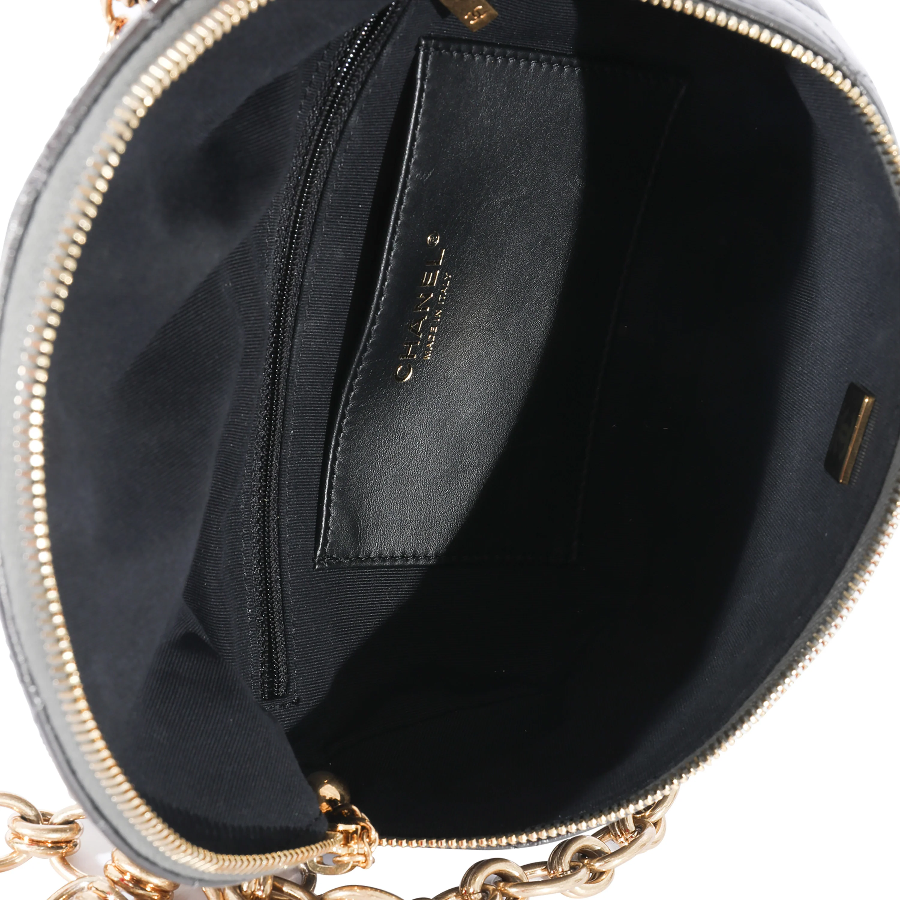 Chanel Metallic Quilted Calfskin Jeweled CC Crossbody Bag - Image 4