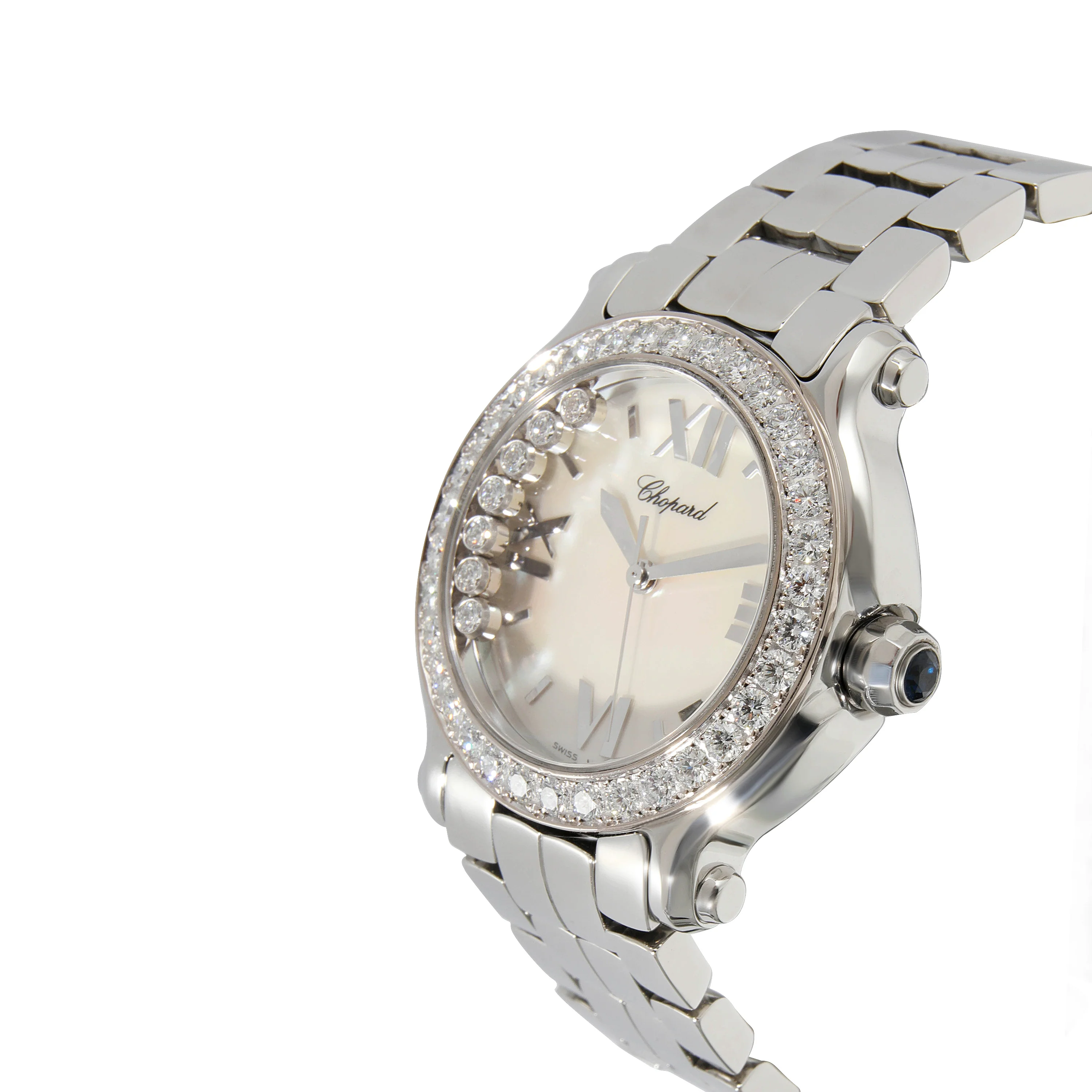 Chopard Happy Sport 6408 Unisex Watch in Stainless Steel/White Gold - Image 3