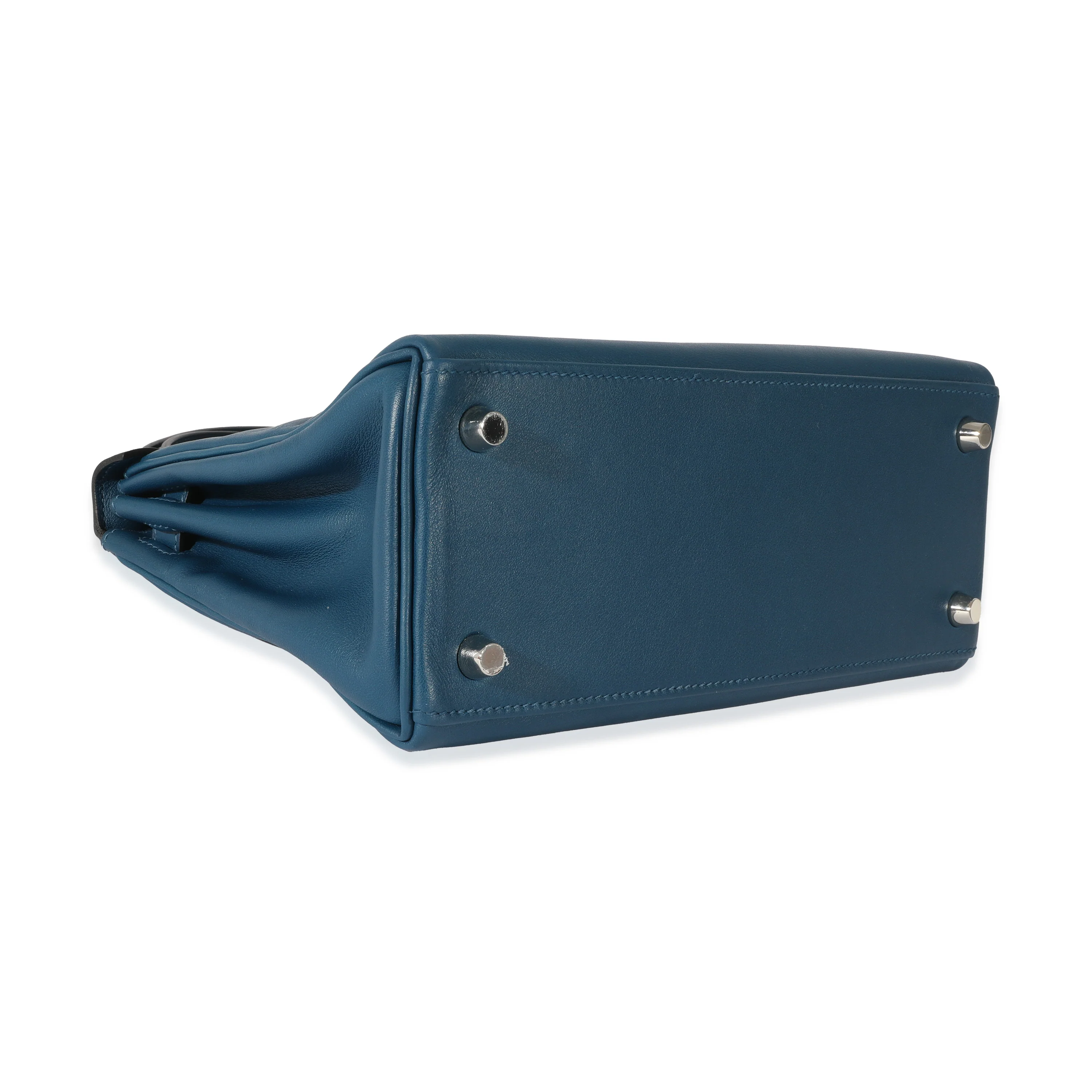 Hermès Deep Bleu Vert Bosphore Swift Kelly 25 PHW - Image 6