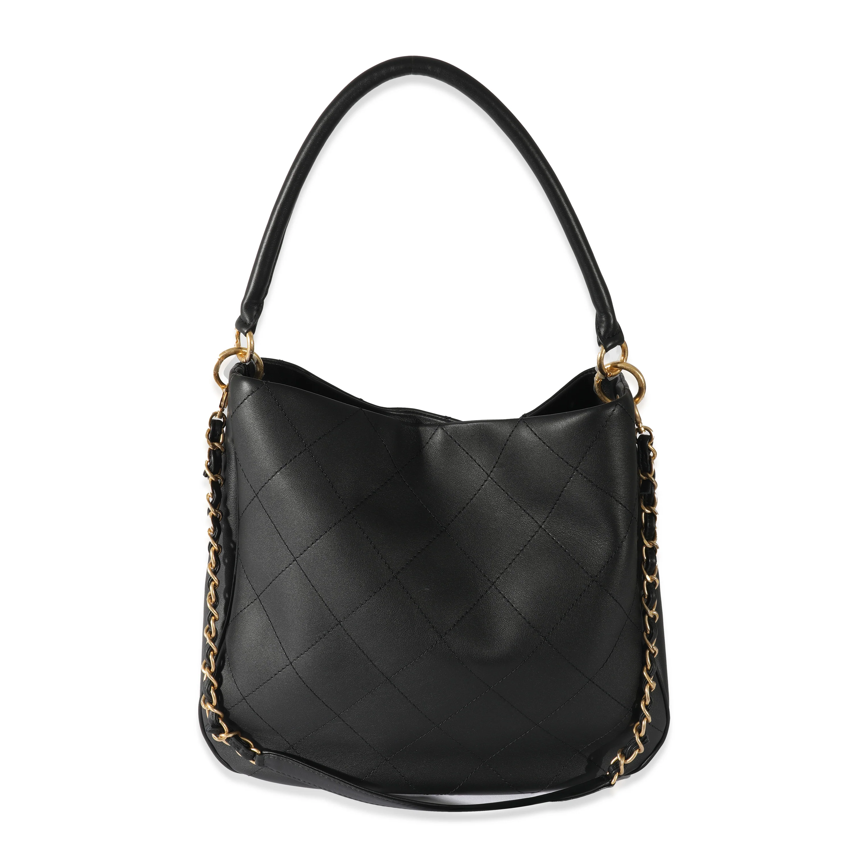 Chanel 22B Quilted Smooth Calfskin Maxi Hobo - Image 3