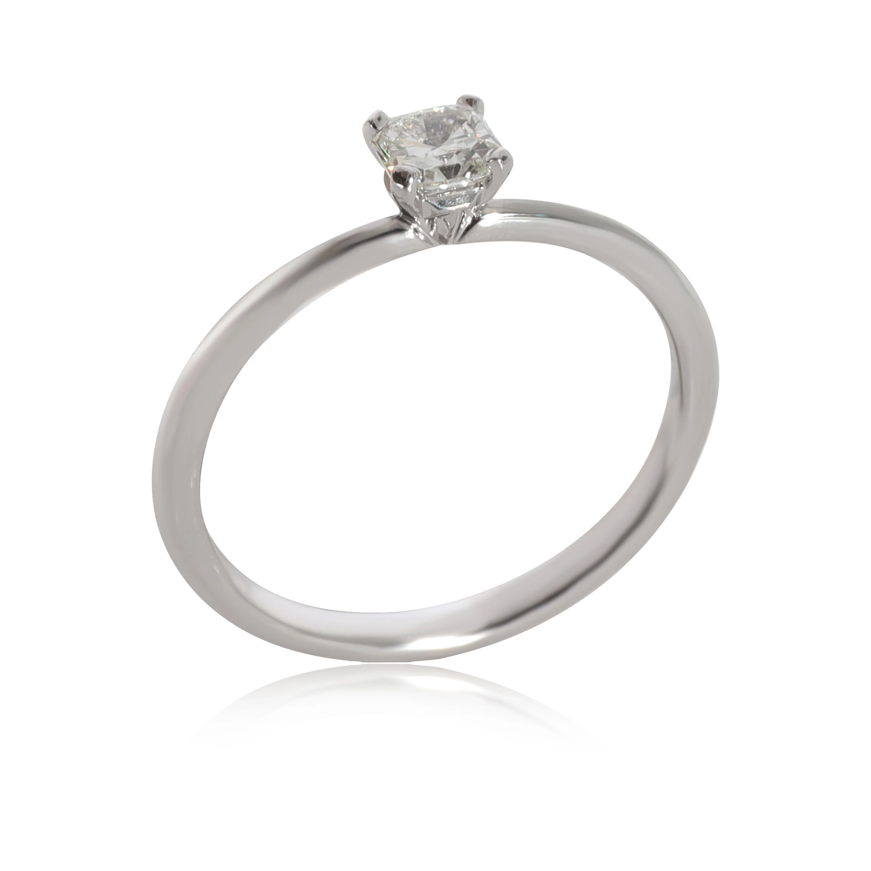 Tiffany & Co. True Diamond Solitaire Ring in Platinum I VS1 0.27 CTW - Image 5