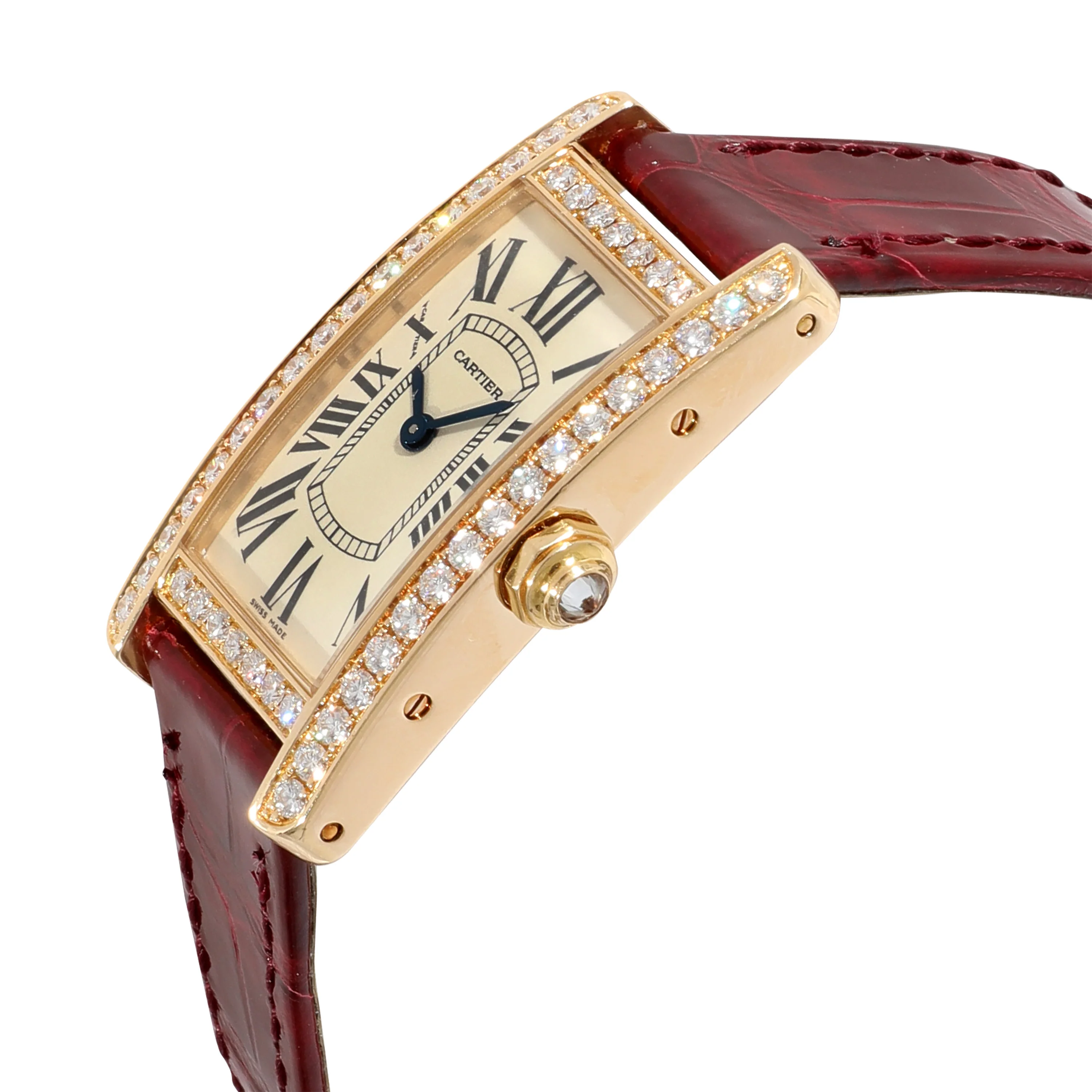 Cartier Tank Americaine WB707231 Womens Watch in 18kt Yellow Gold - Image 3