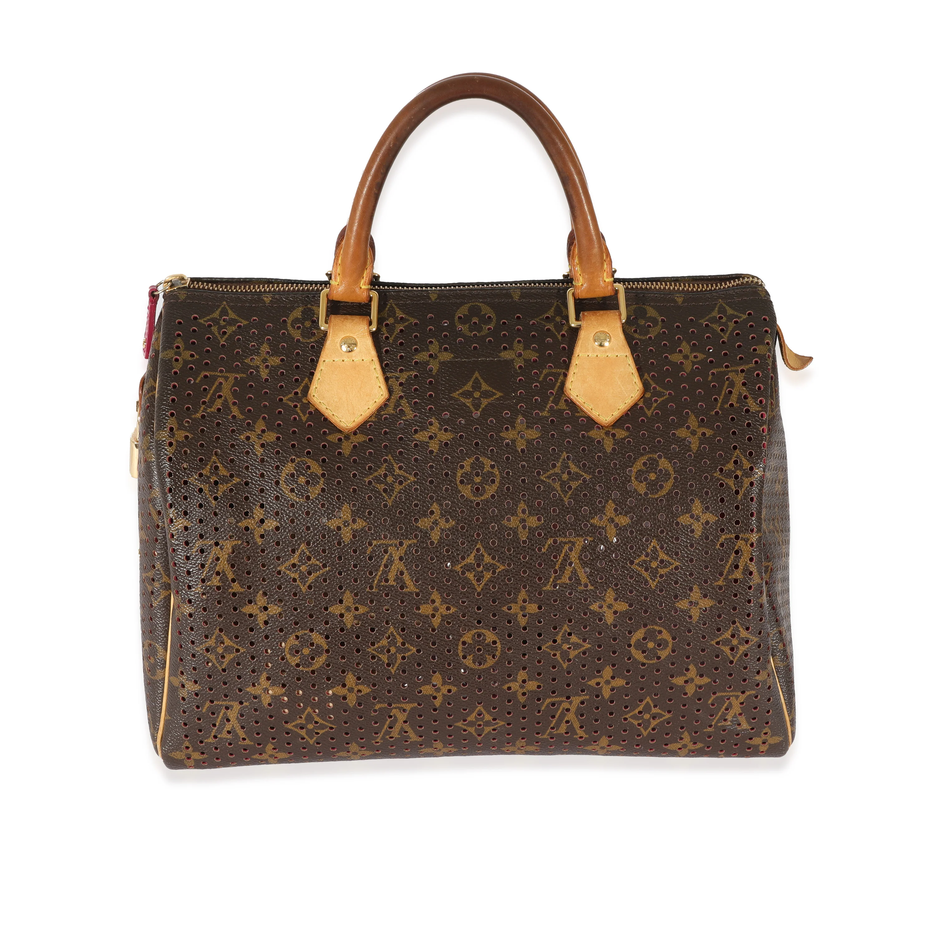 Louis Vuitton Perforated Fuchsia Monogram Canvas Speedy 30