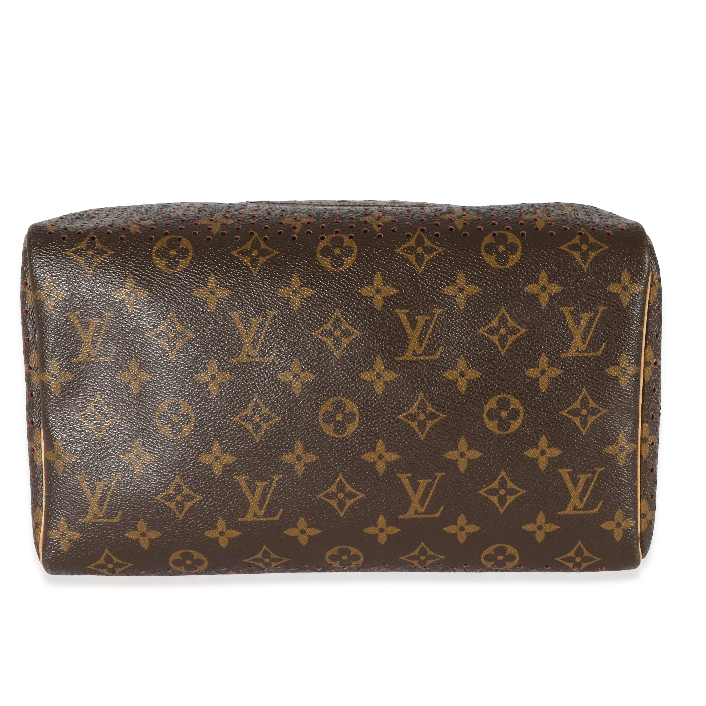 Louis Vuitton Perforated Fuchsia Monogram Canvas Speedy 30 - Image 3