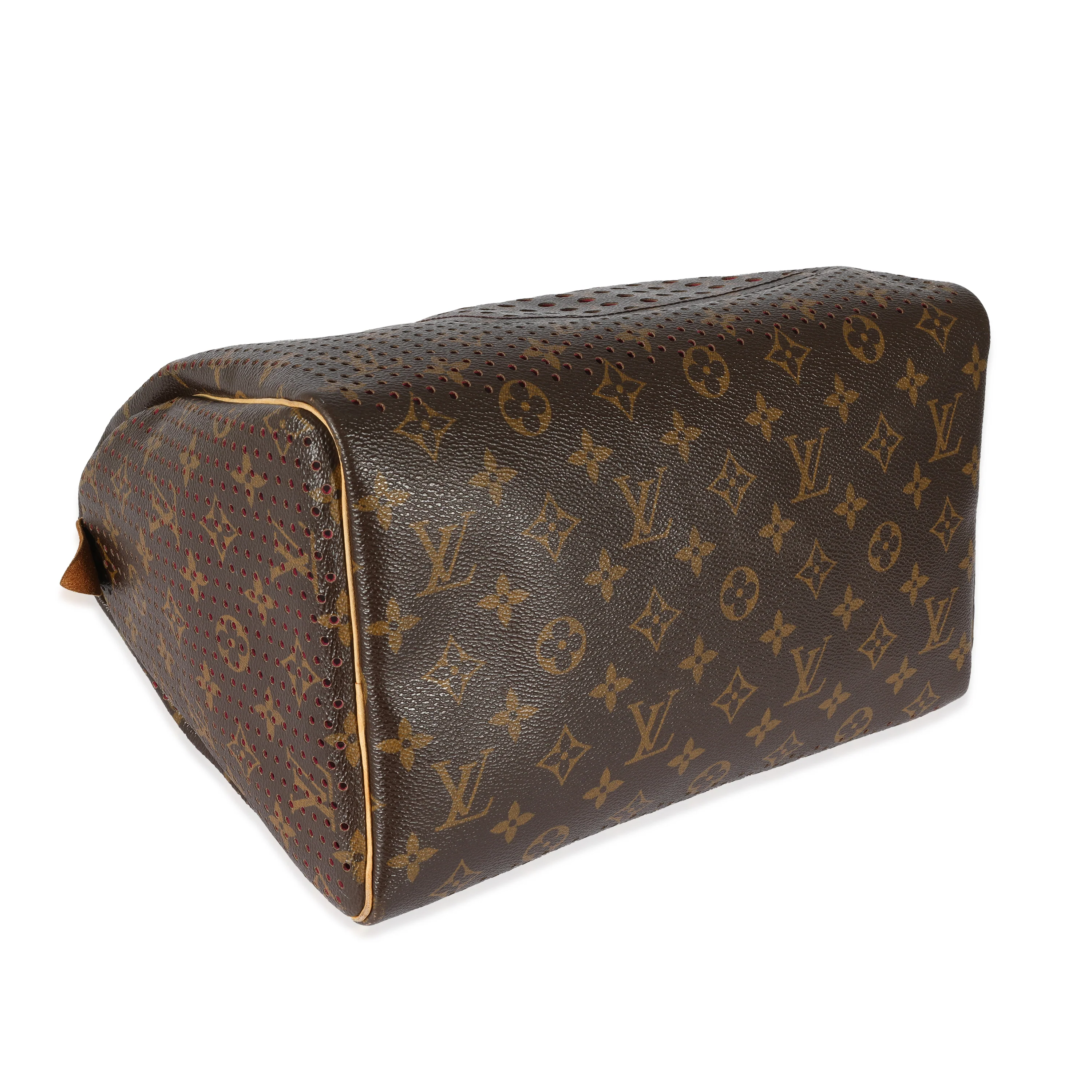 Louis Vuitton Perforated Fuchsia Monogram Canvas Speedy 30 - Image 4