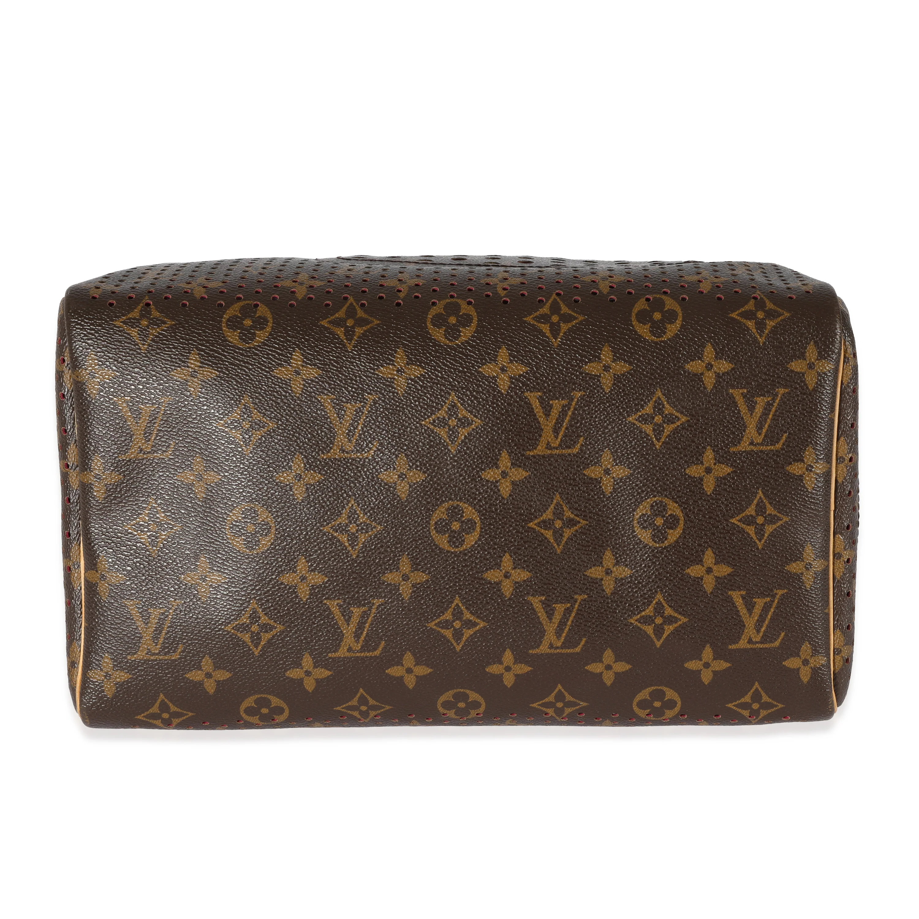 Louis Vuitton Perforated Fuchsia Monogram Canvas Speedy 30 - Image 7