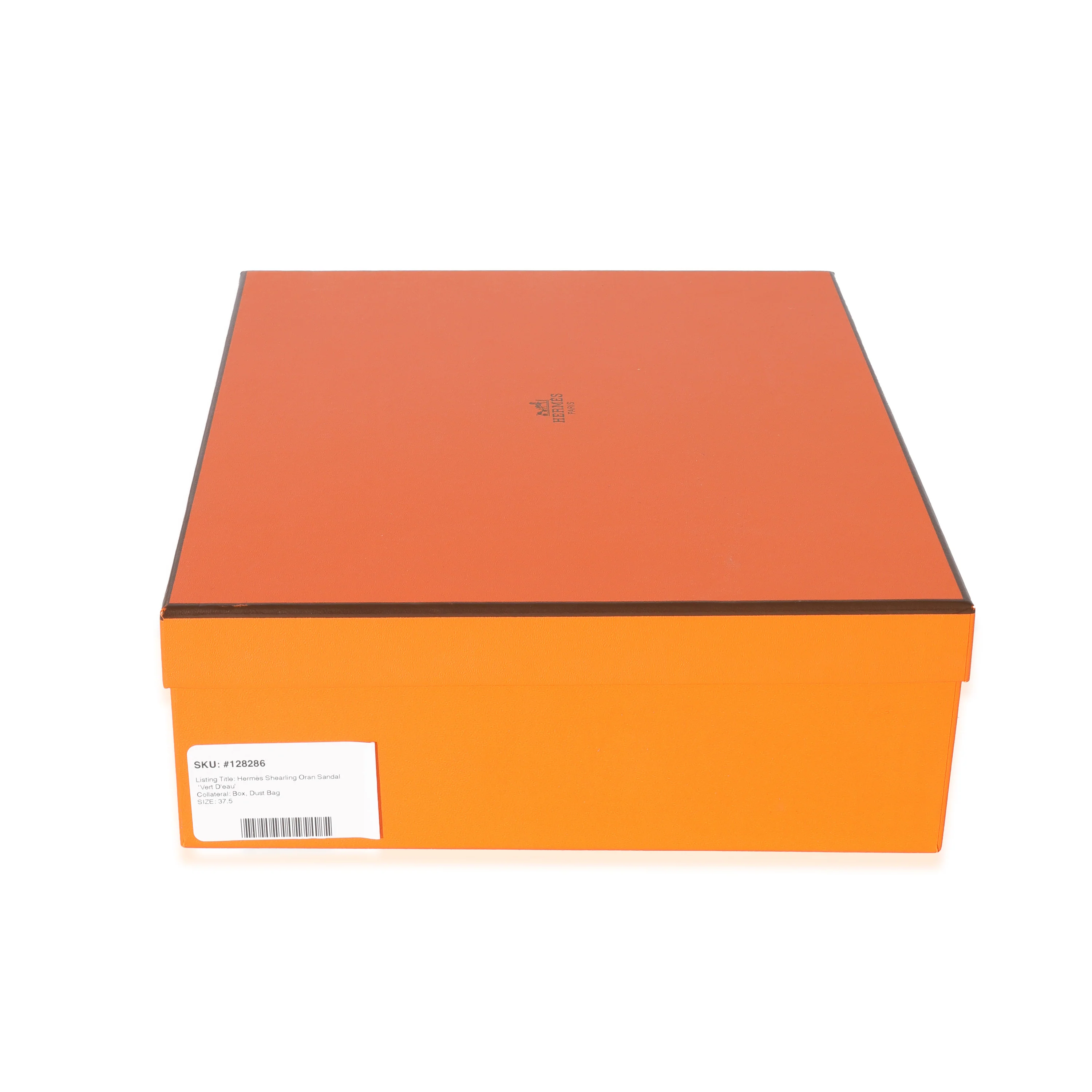 Hermès Shearling Oran Sandal Vert Deau - Image 6