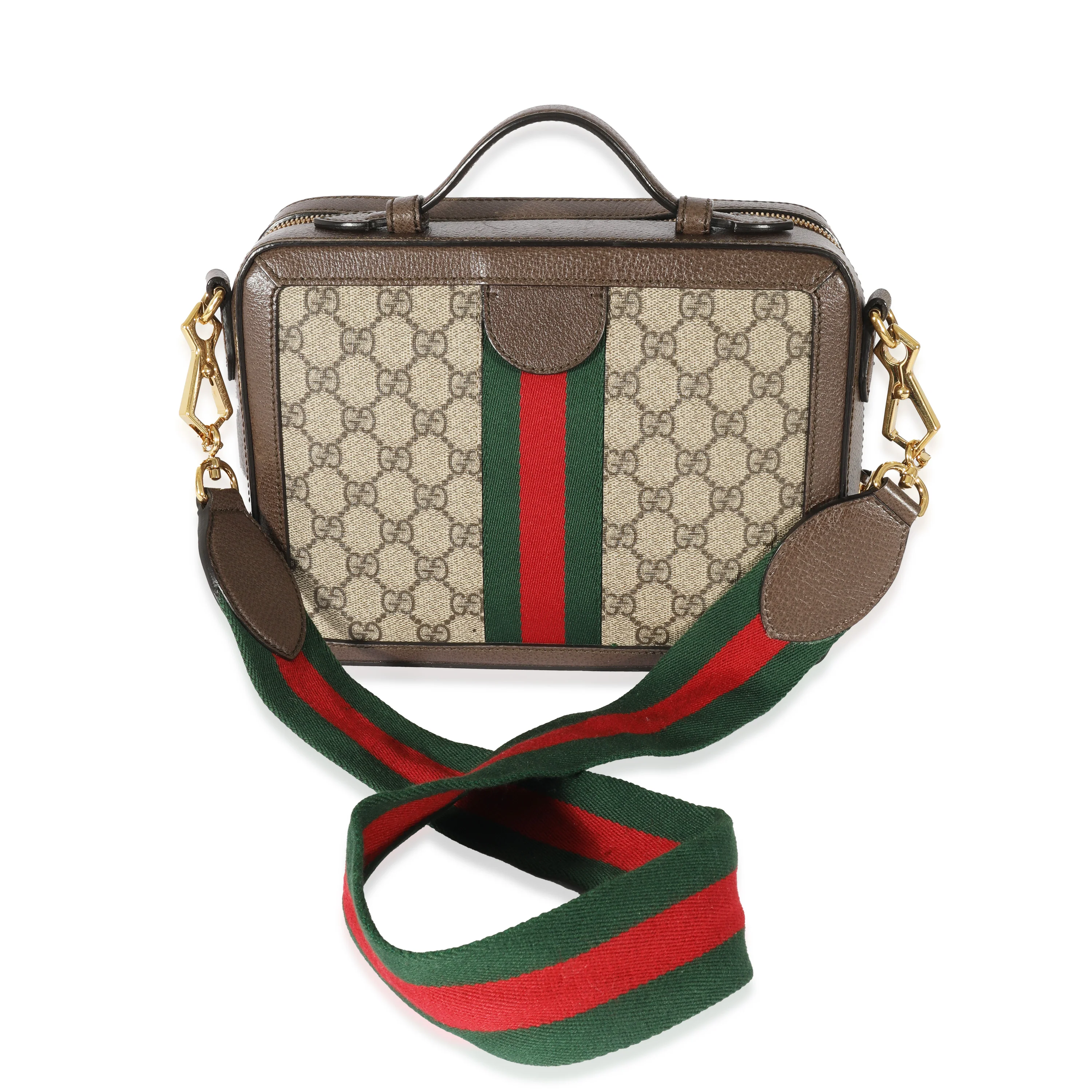 Gucci GG Supreme Small Ophidia Web Top Handle - Image 3