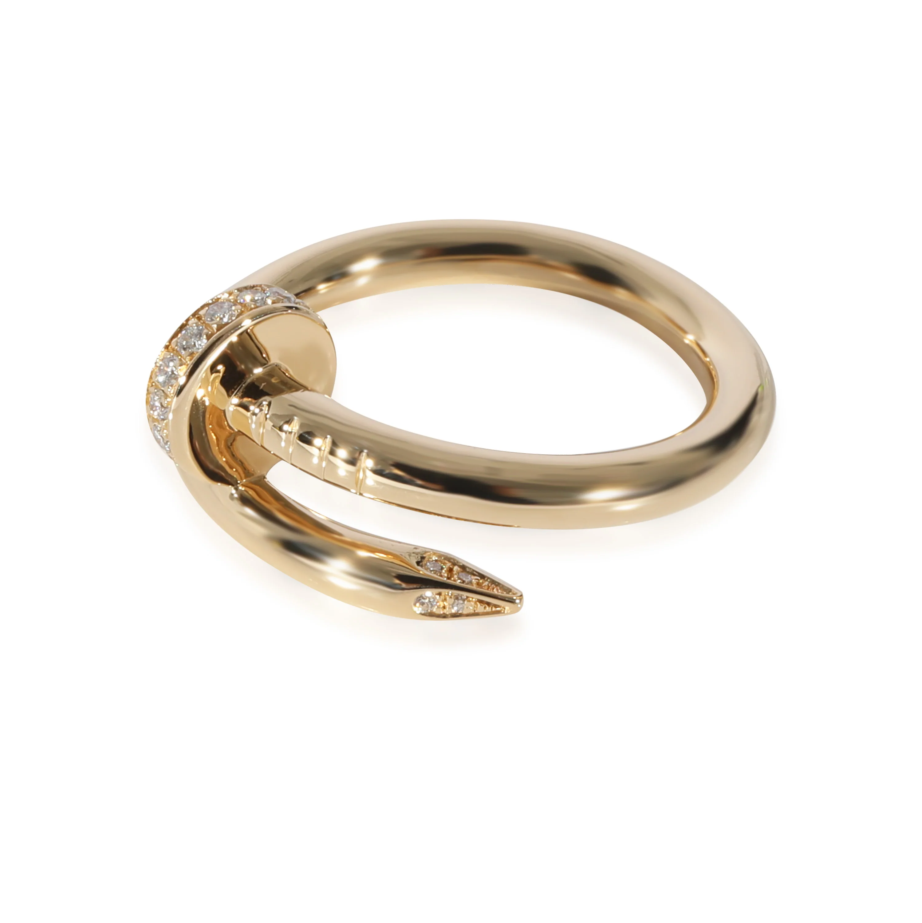 Cartier Juste Un Clou Diamond Ring in 18k Yellow Gold 0.13 CTW - Image 2